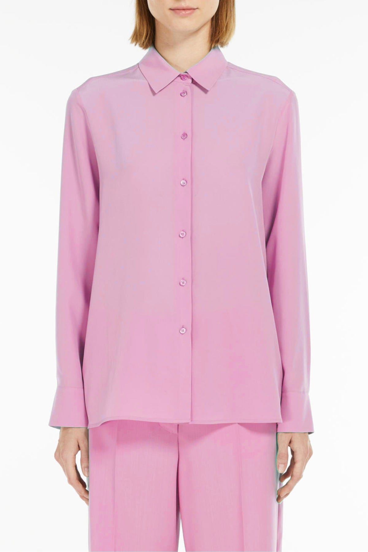 MAXMARA&#39;S BRANDS CAMICIA  ROSA / 34 Camicia in Seta Donna Max Mara Weekend Almina