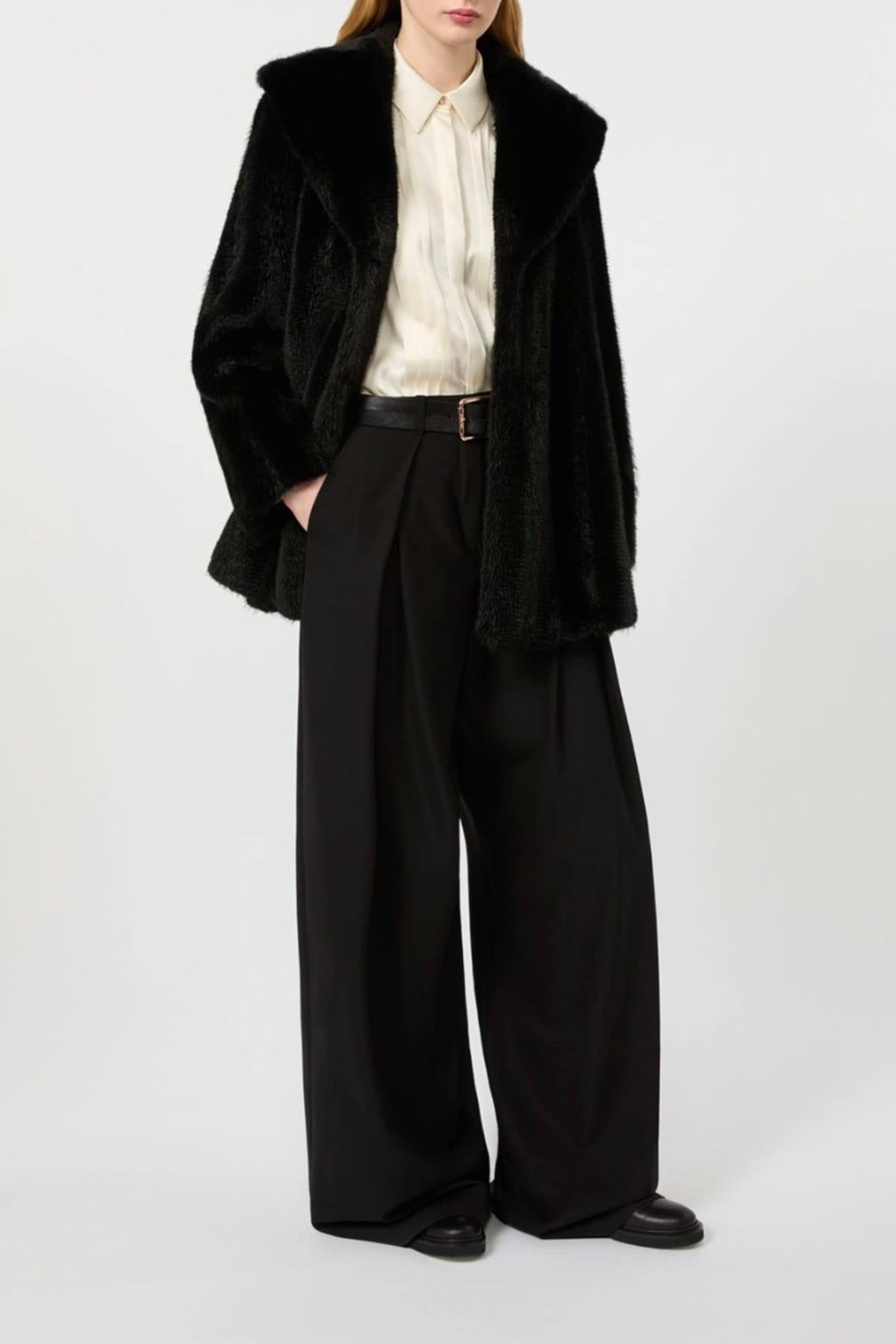 MAXMARA'S BRANDS CAPOSPALLA ASPET. PELLIC Giaccone pelliccia vegana donna Max Mara Studio Mstneo