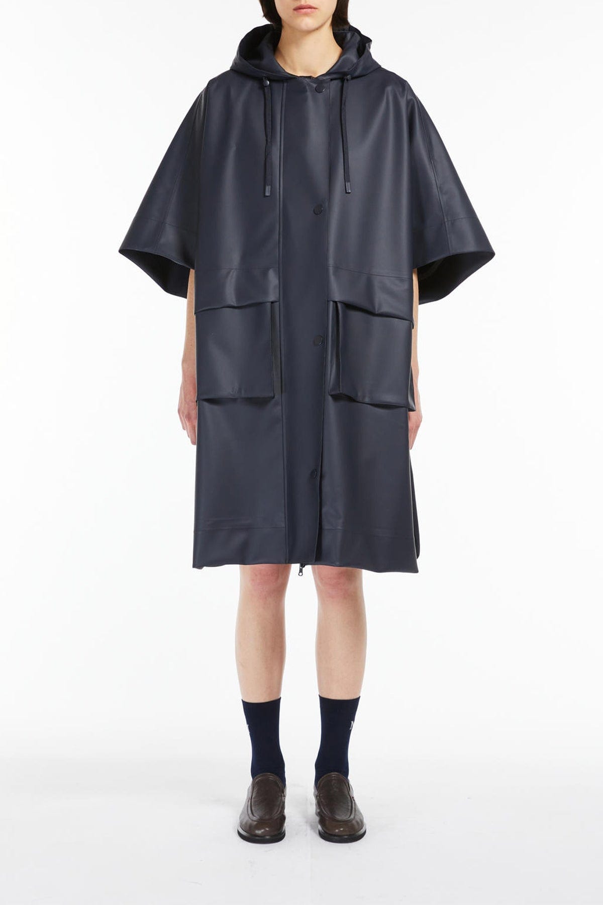 MAXMARA&#39;S BRANDS CAPPA-MANTELLA-PONCHO BLU / XSS Cappa imbottita antigoccia Max Mara MM Carnia