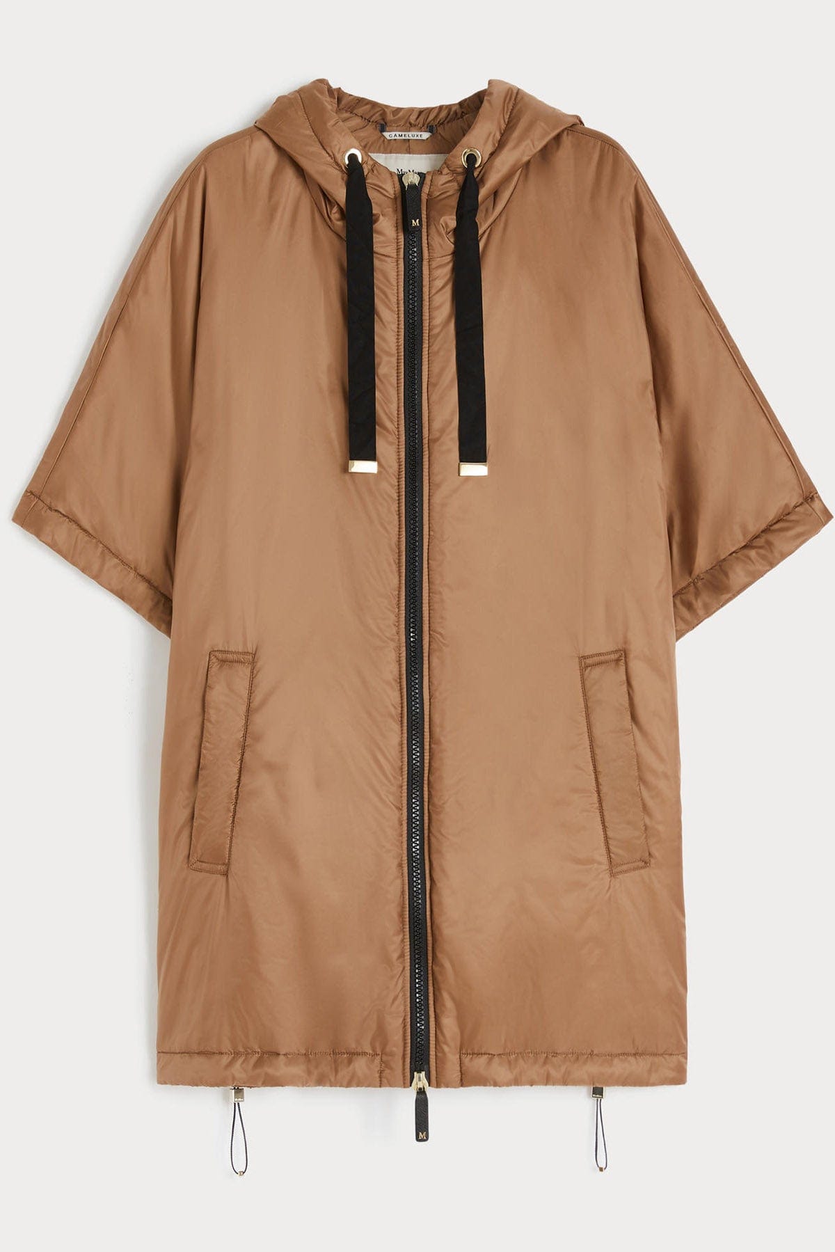 MAXMARA&#39;S BRANDS CAPPA-MANTELLA-PONCHO CARAMELLO / XXS Imbottito camelux antigoccia Max Mara The Cube Greenci