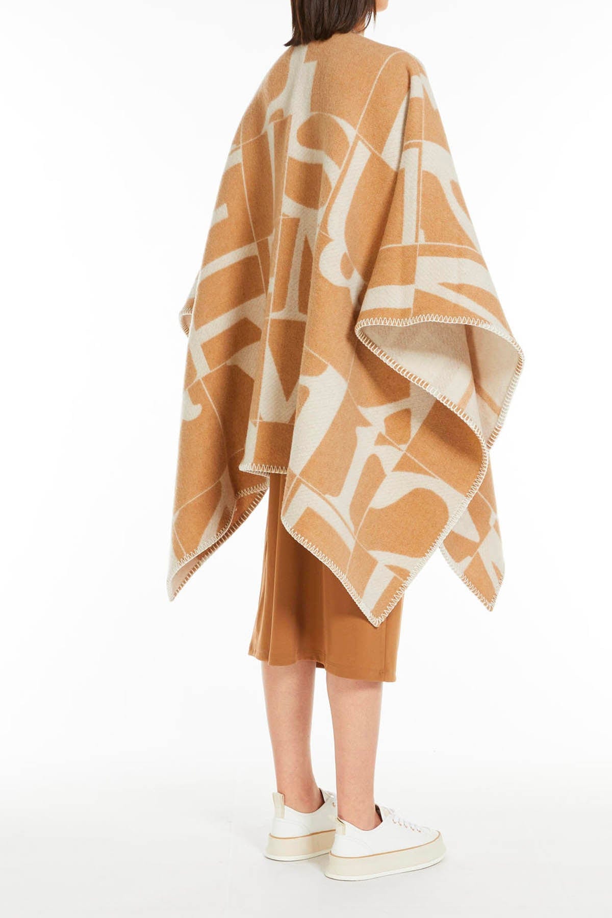 MAXMARA&#39;S BRANDS CAPPA-MANTELLA-PONCHO Poncho in Lana Donna Max Mara Leisure Deremi