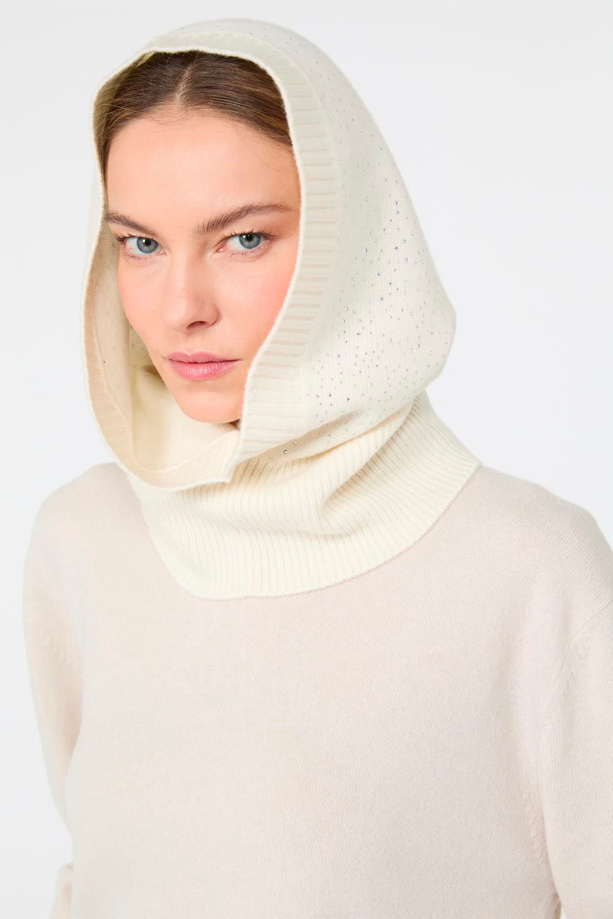 MAXMARA'S BRANDS CAPPELLO-BERRETTO  Balaclava in cashmere e strass Max Mara Mxajunior