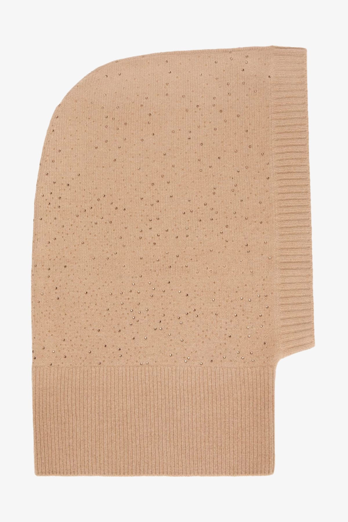MAXMARA'S BRANDS CAPPELLO-BERRETTO  CAMMELLO / UNICA Balaclava in cashmere e strass Max Mara Mxajunior
