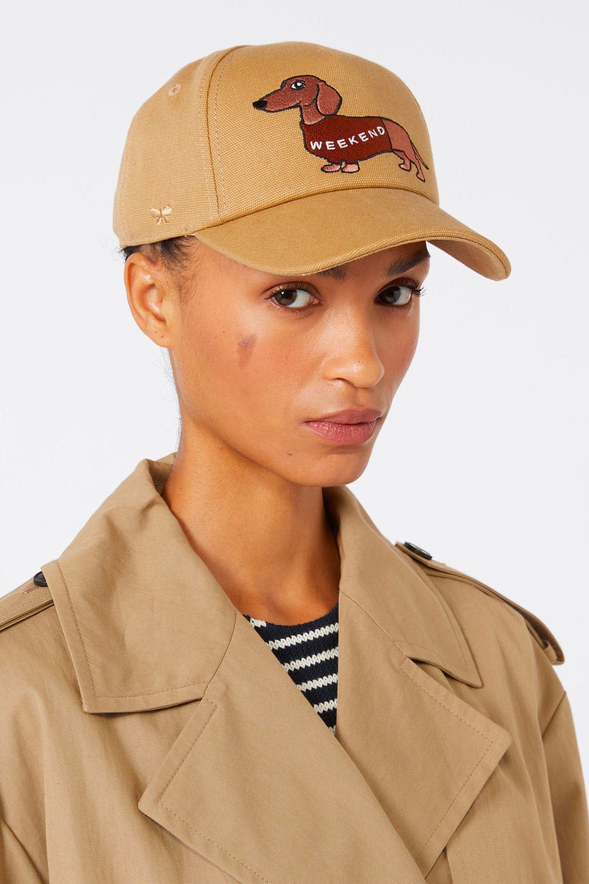 MAXMARA'S BRANDS CAPPELLO-BERRETTO  CAMMELLO / UNICA Cappello da baseball con strass in cristalli Wkagufo