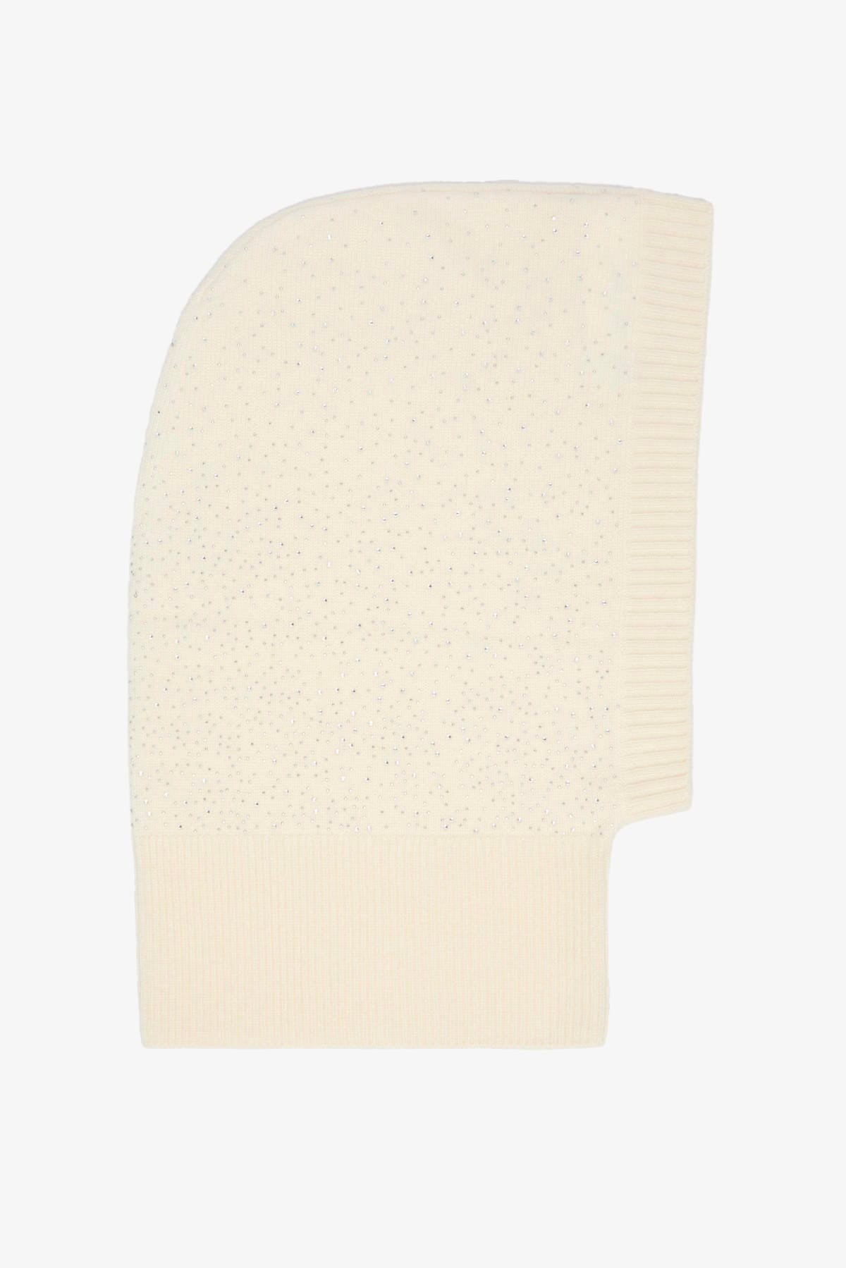 MAXMARA'S BRANDS CAPPELLO-BERRETTO  CACHA / UNICA Balaclava in cashmere e strass Max Mara Mxajunior