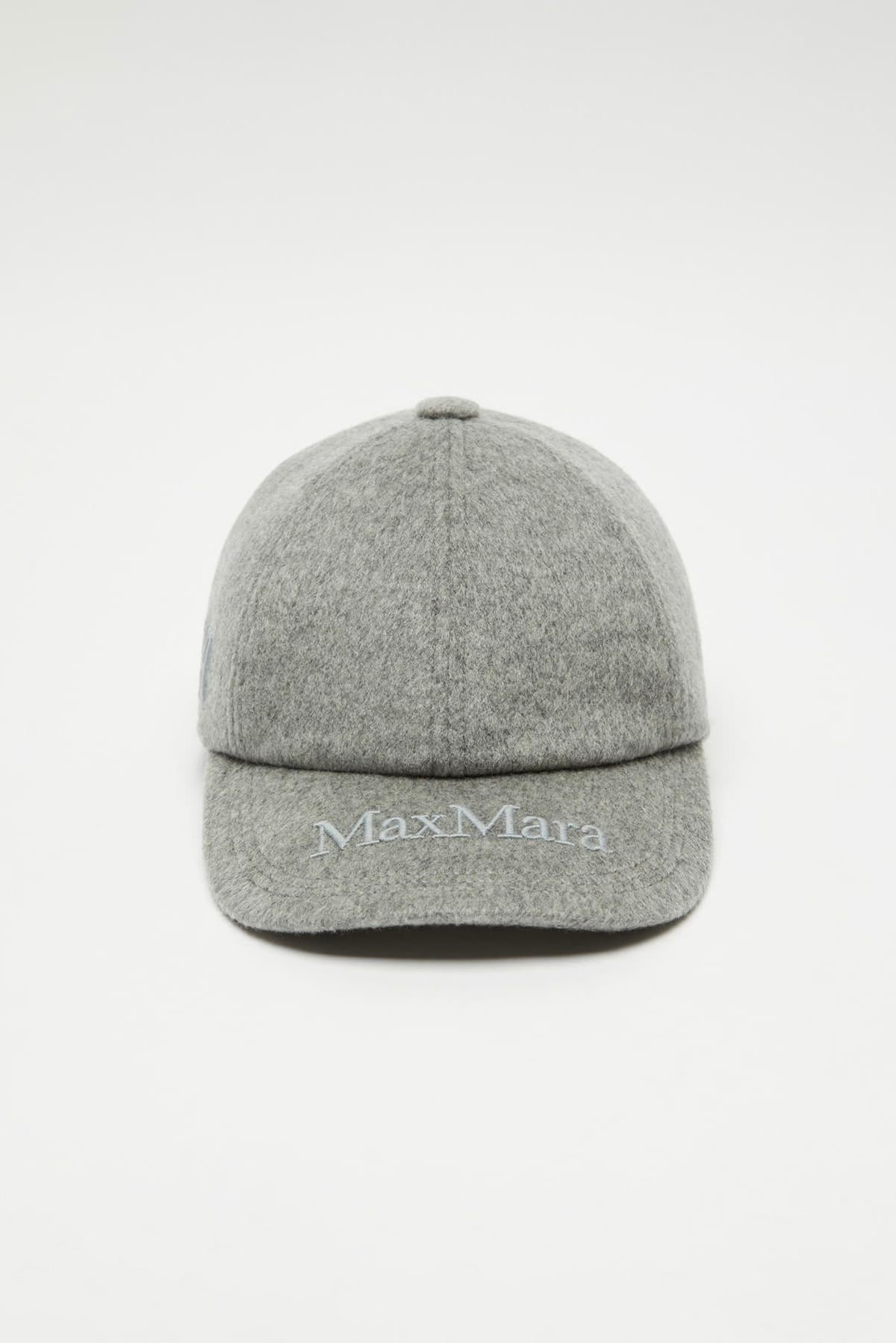 MAXMARA'S BRANDS CAPPELLO-BERRETTO  GRIGIO PIETRA / 54 Cappello da baseball in cashmere donna Max Mara Mxalancia