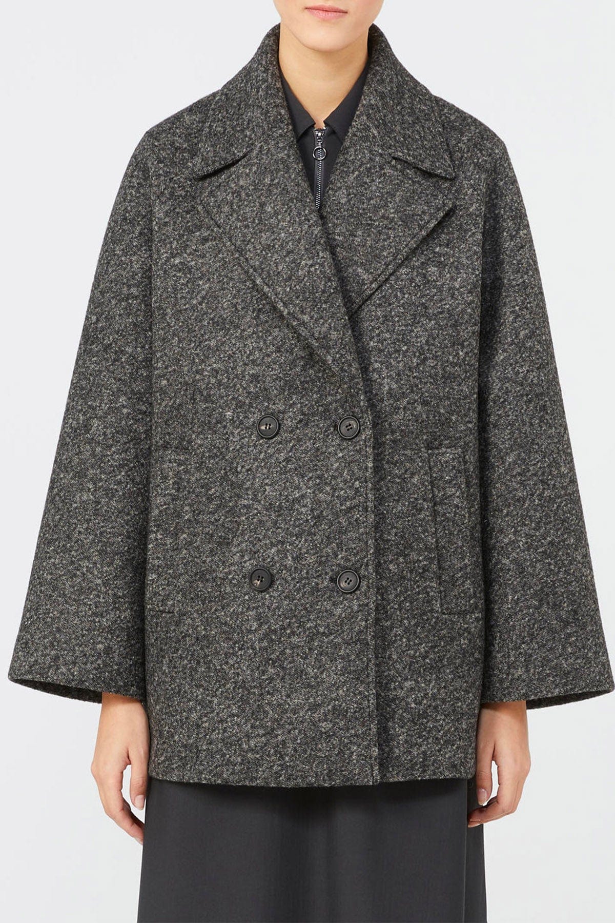 MAXMARA'S BRANDS CAPPOTTO GIACCO JERSEY GRIGIO / XXS Caban donna Max Mara MM Obliqua