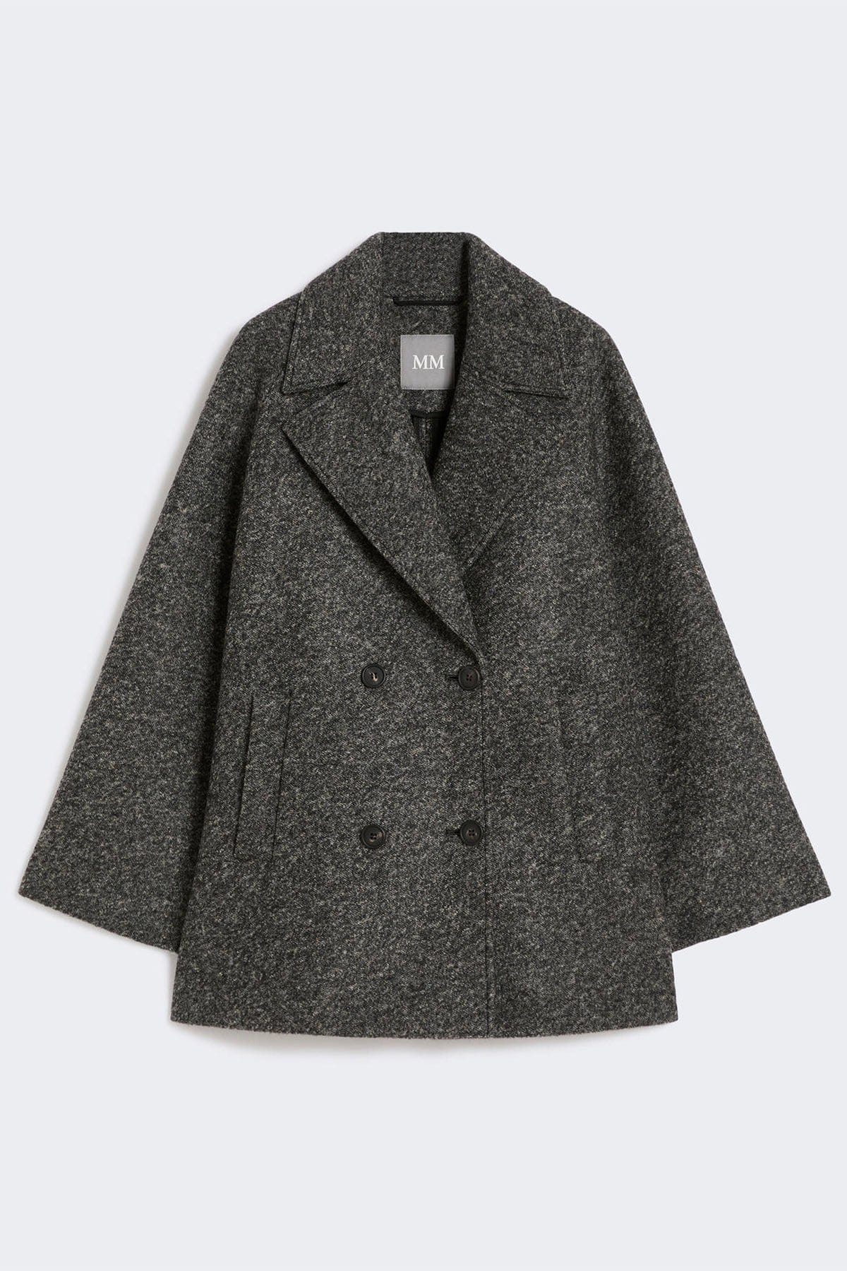 MAXMARA'S BRANDS CAPPOTTO GIACCO JERSEY GRIGIO / XXS Caban donna Max Mara MM Obliqua