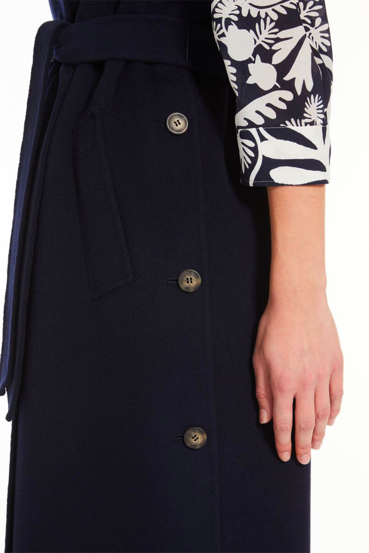 MAXMARA'S BRANDS CAPPOTTO GIACCONE SMAN BLU NAVY / 34 Vestito Blu in Lana Donna Weekend Max Mara Stecca