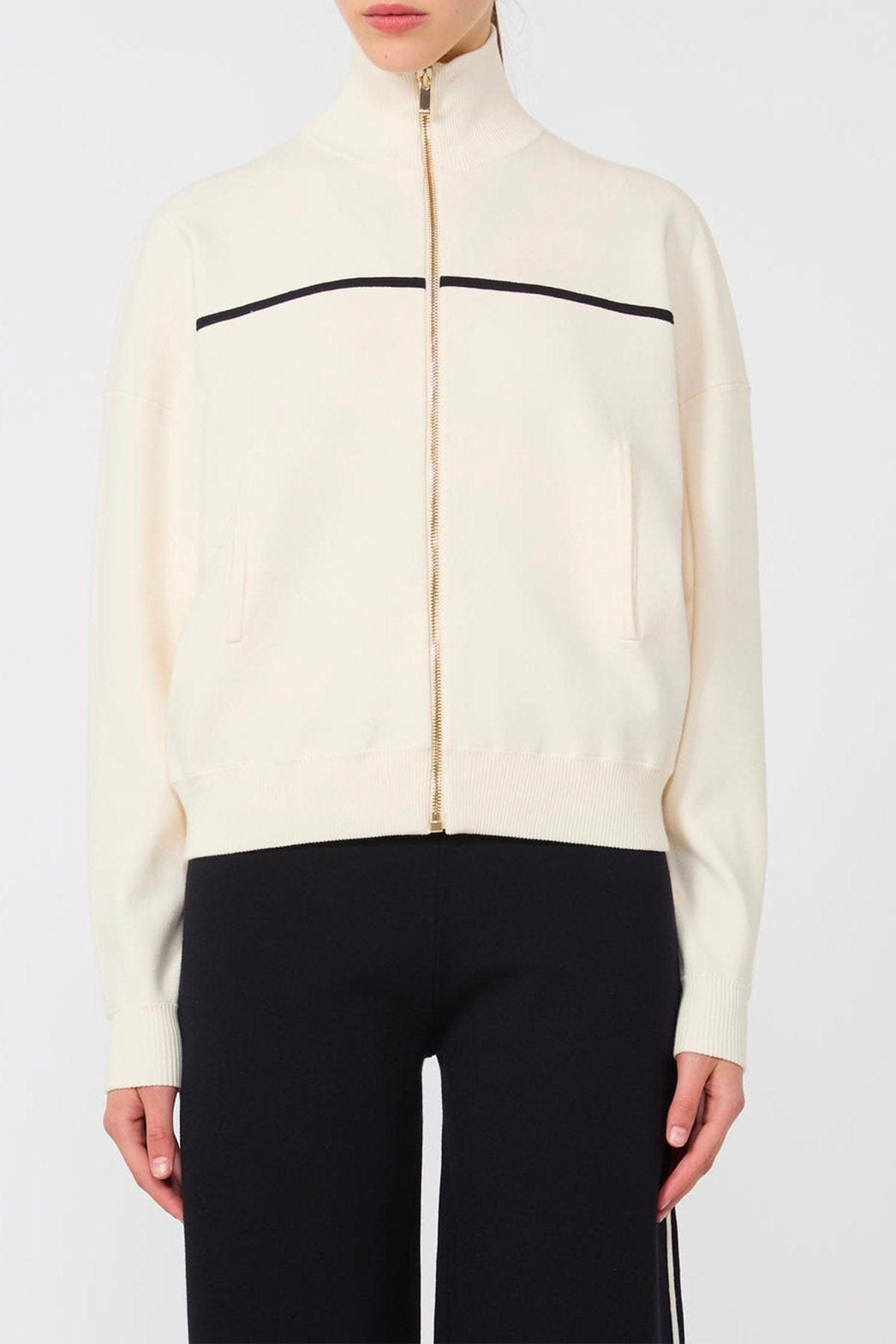 MAXMARA'S BRANDS CARDIGAN  BIANCO / BLU / XXS Cardigan in maglia donna Max Mara Studio Mstvampata