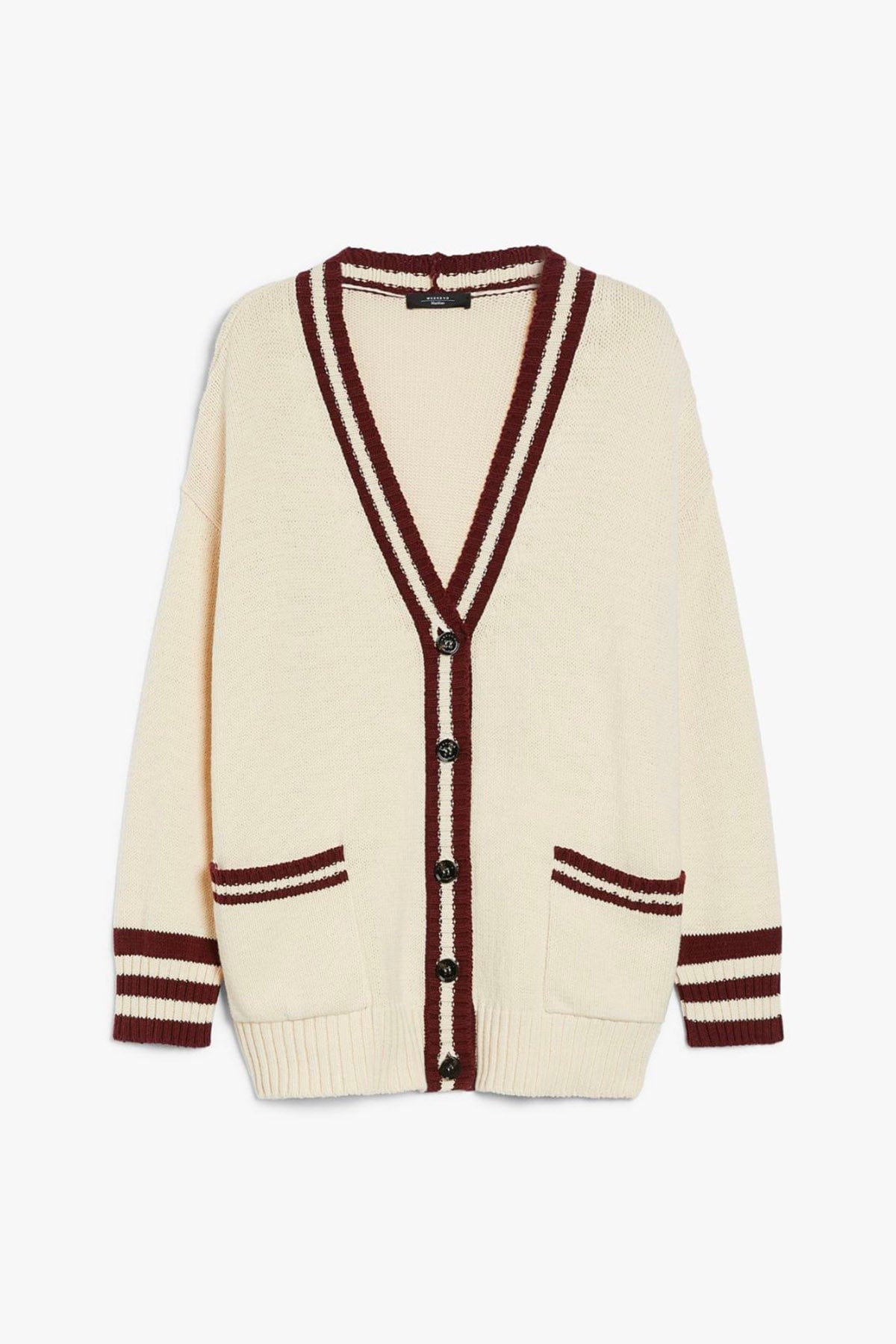 MAXMARA&#39;S BRANDS CARDIGAN  BIANCO / XXS Cardigan over donna Max Mara Weekend Vicolo