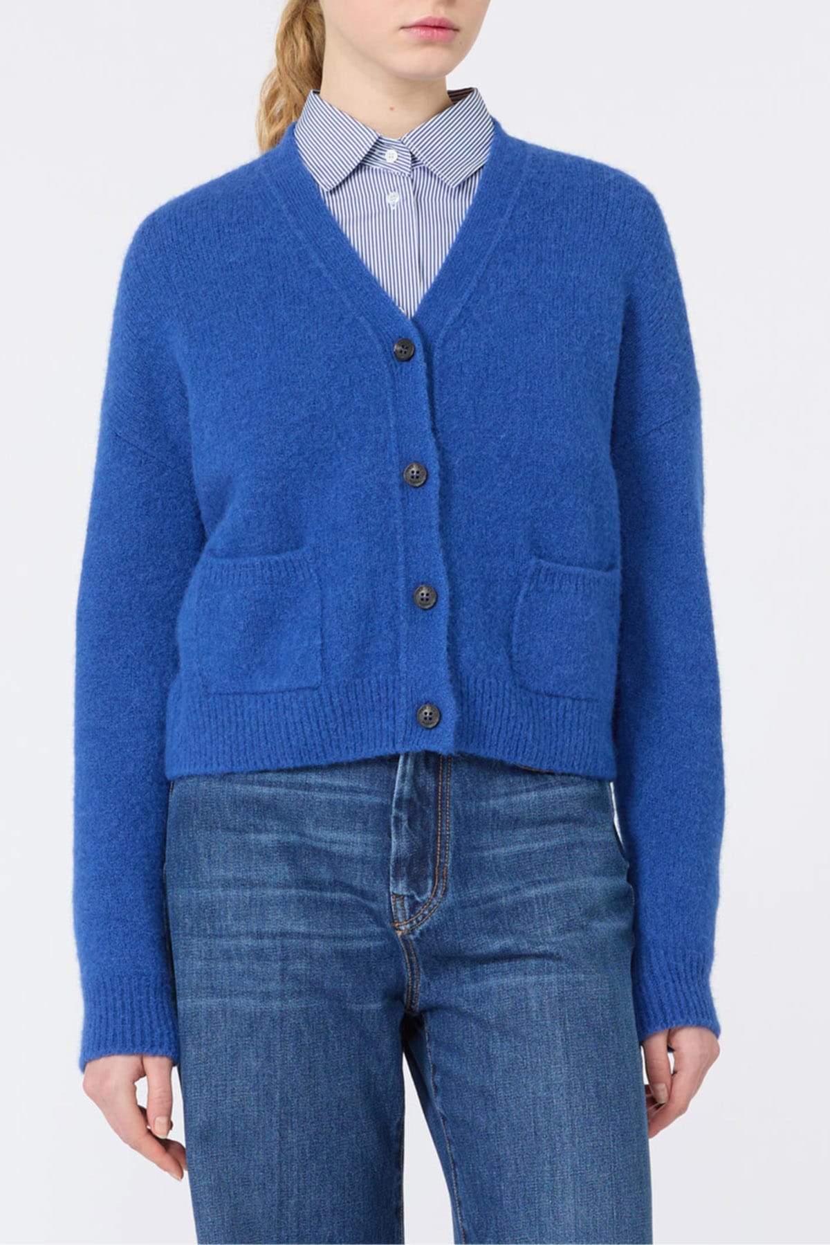 MAXMARA'S BRANDS CARDIGAN  BLUETTE / XXS Cardigan in filato di alpaca donna Max Mara Wkdgettata