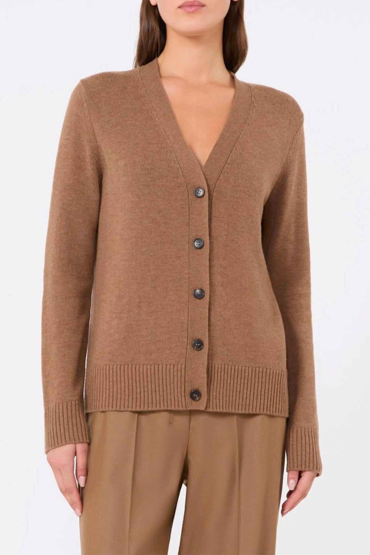MAXMARA'S BRANDS CARDIGAN  CAMMELLO / XXS Cardigan donna cammello in lana Max Mara Smmapollo