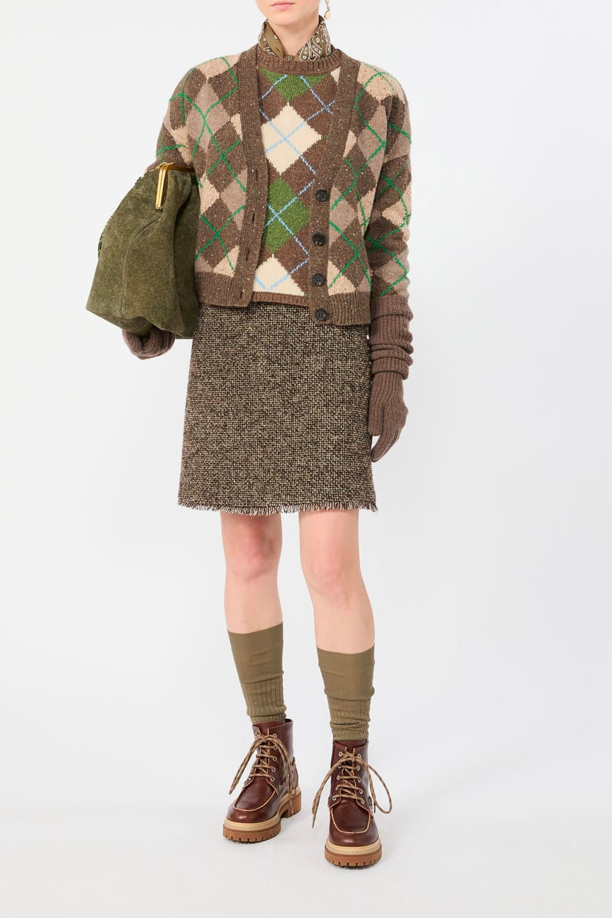 MAXMARA'S BRANDS CARDIGAN  Cardigan fantasia argyle Max Mara Weekend Wkdabile