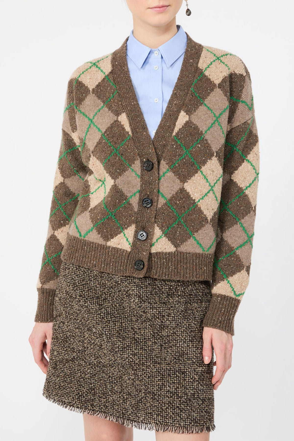 MAXMARA'S BRANDS CARDIGAN  Cardigan fantasia argyle Max Mara Weekend Wkdabile