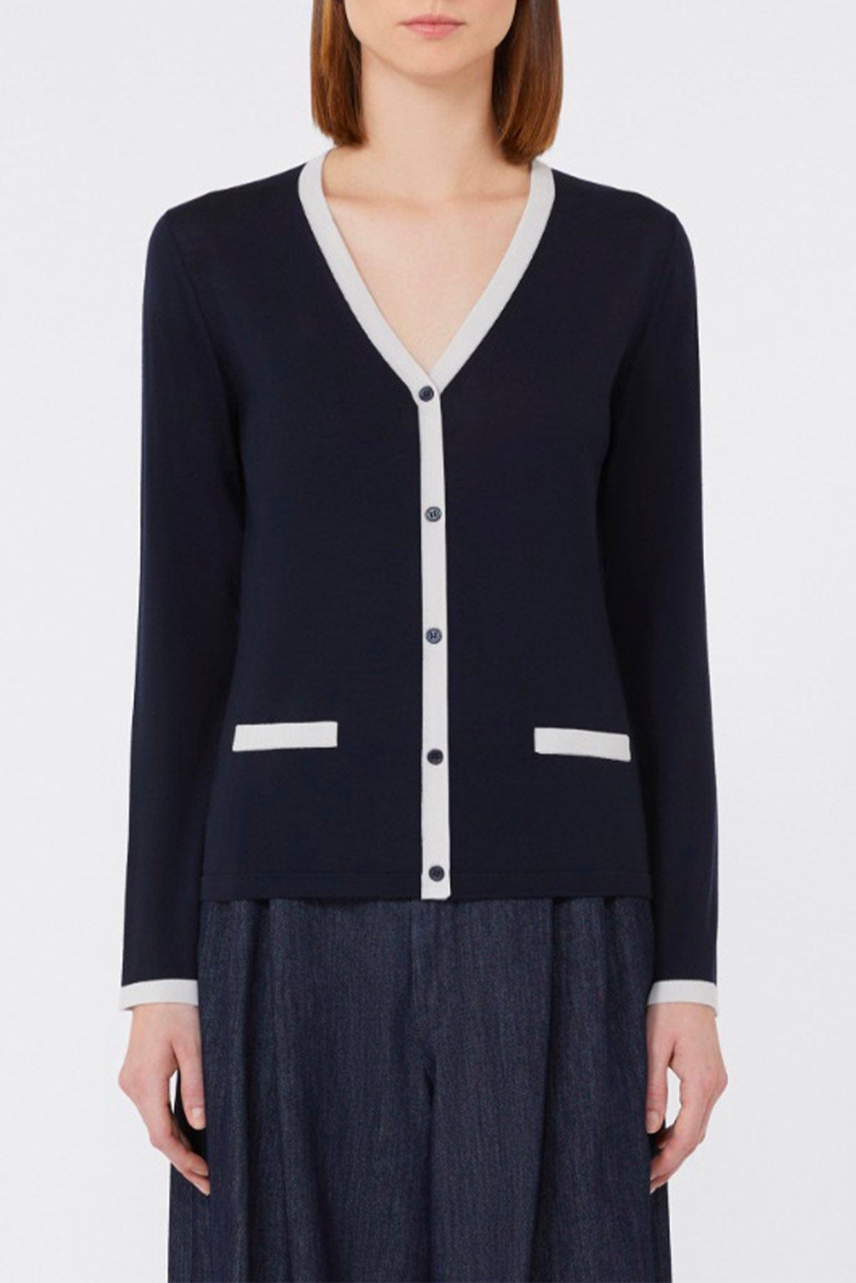 MAXMARA'S BRANDS CARDIGAN  BLU / XXS Cardigan in lana donna 'S Max Mara Kenya