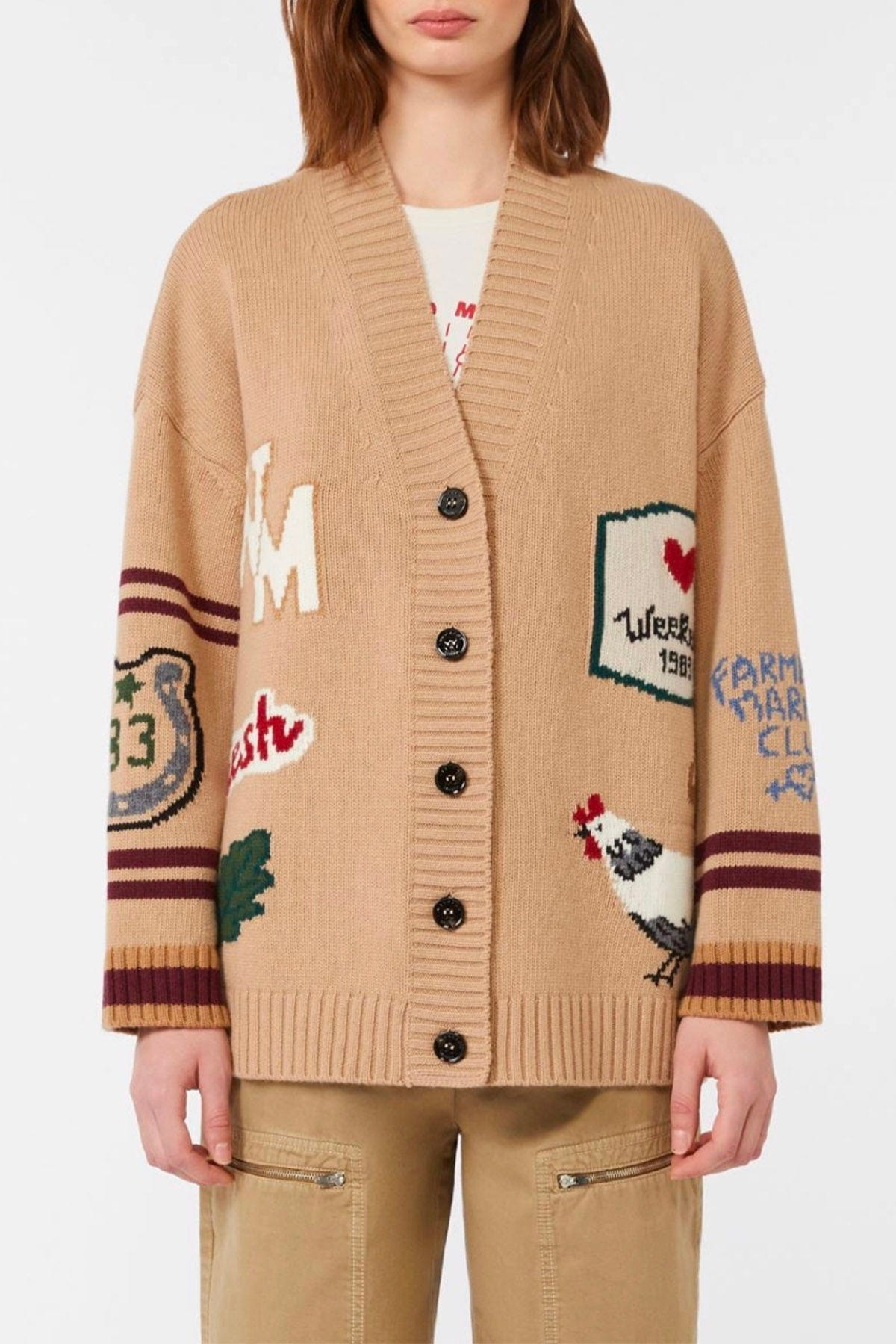 MAXMARA&#39;S BRANDS CARDIGAN  Cardigan in lana donna Weekend Max Mara Belgio