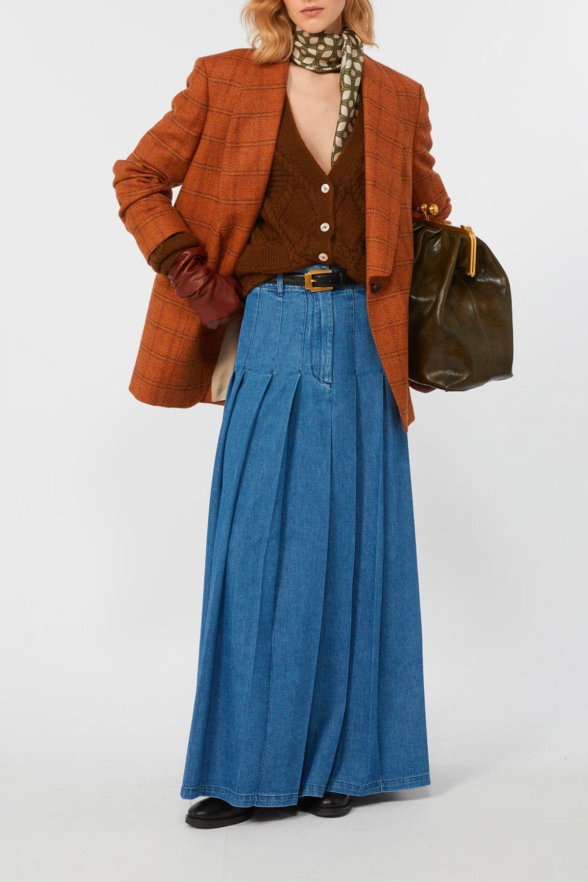 MAXMARA&#39;S BRANDS CARDIGAN  Cardigan intrecciato marrona Max Mara Weekend Bolero