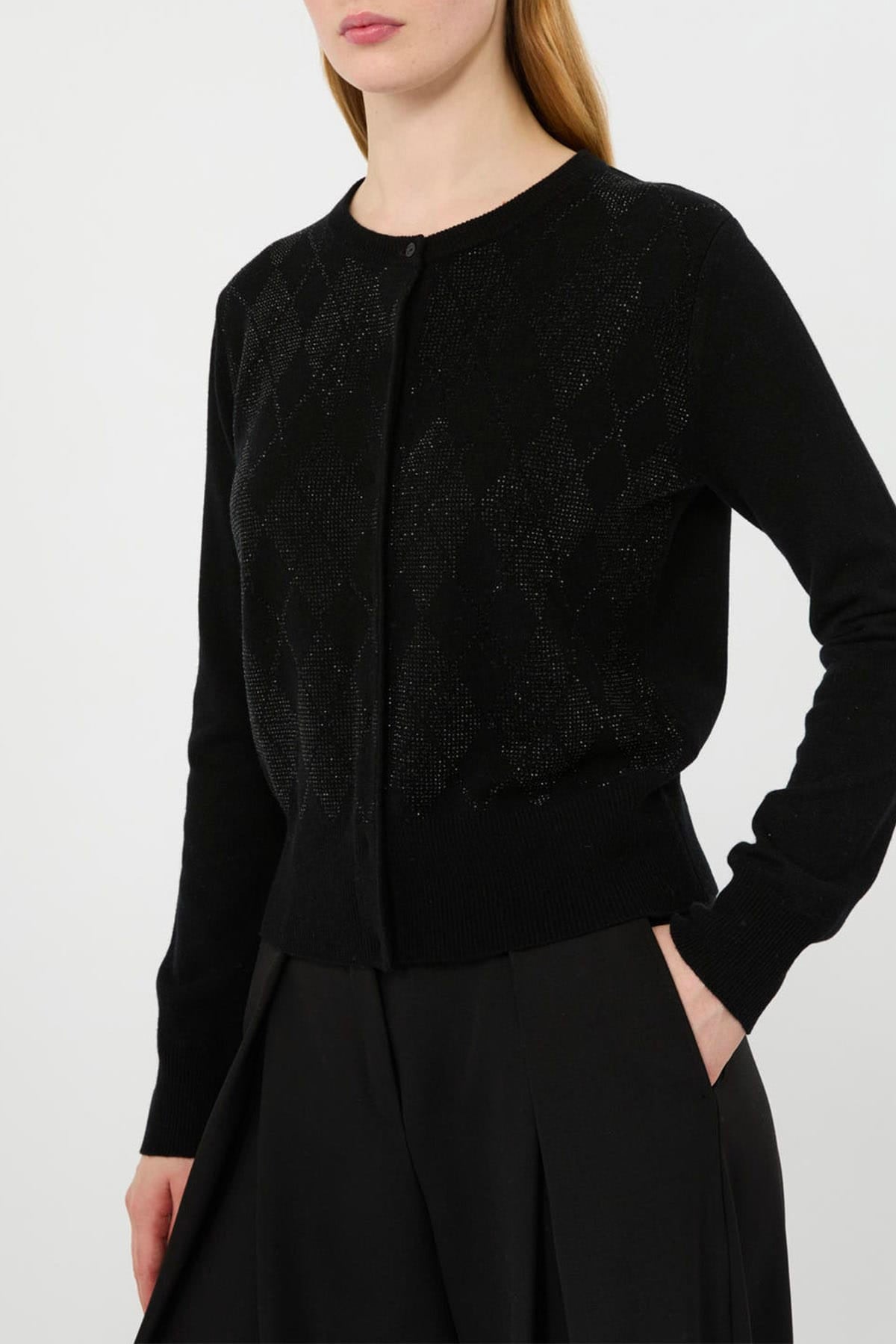MAXMARA'S BRANDS CARDIGAN  NERO / XXS Cardigan nero donna Max Mara Studio Mstgiovane