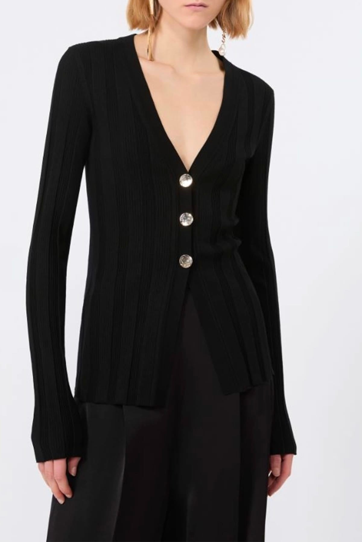 MAXMARA'S BRANDS CARDIGAN  Cardigan nero donna Sportmax Spxlaser