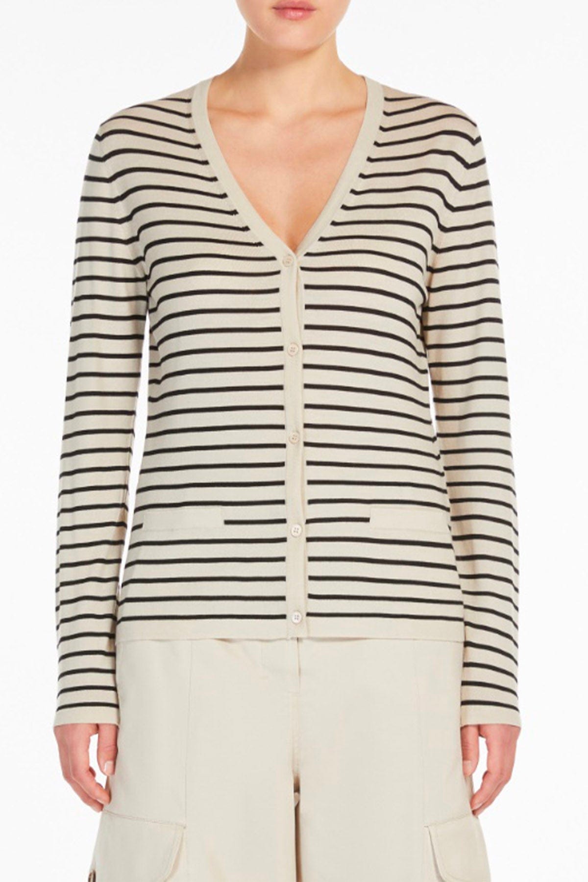 MAXMARA&#39;S BRANDS CARDIGAN  Cardigan rigato donna in lana &#39;S Max Mara Kenya