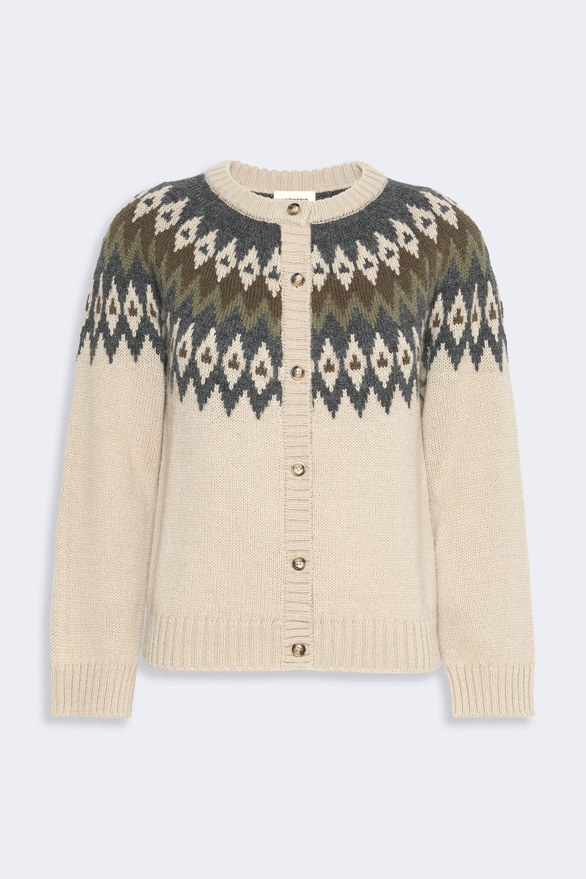 MAXMARA'S BRANDS CARDIGAN  DIS. GEOMETRICO / XXS Cardigan in maglia Max Mara Weekend Wkdtarga