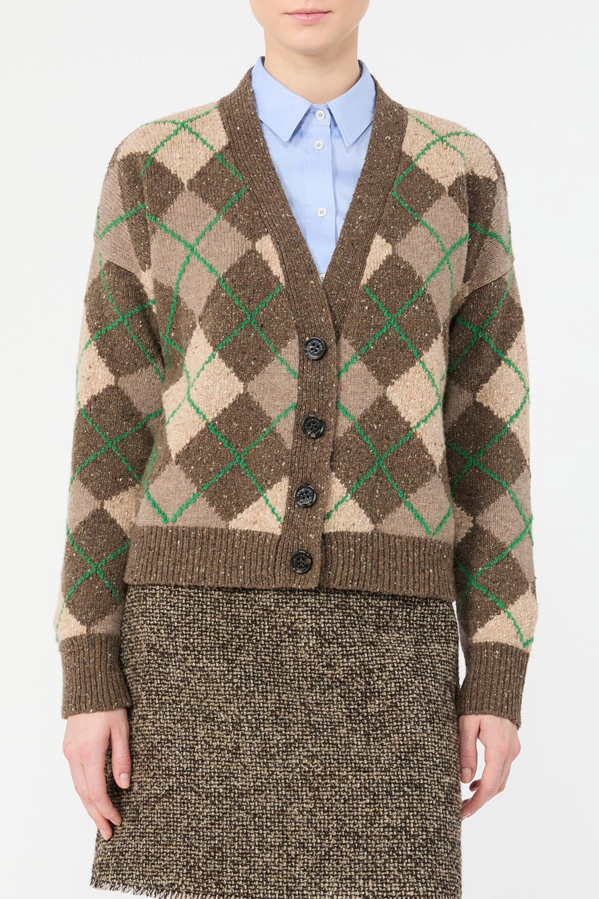 MAXMARA'S BRANDS CARDIGAN  FANTASIA / XXS Cardigan fantasia argyle Max Mara Weekend Wkdabile