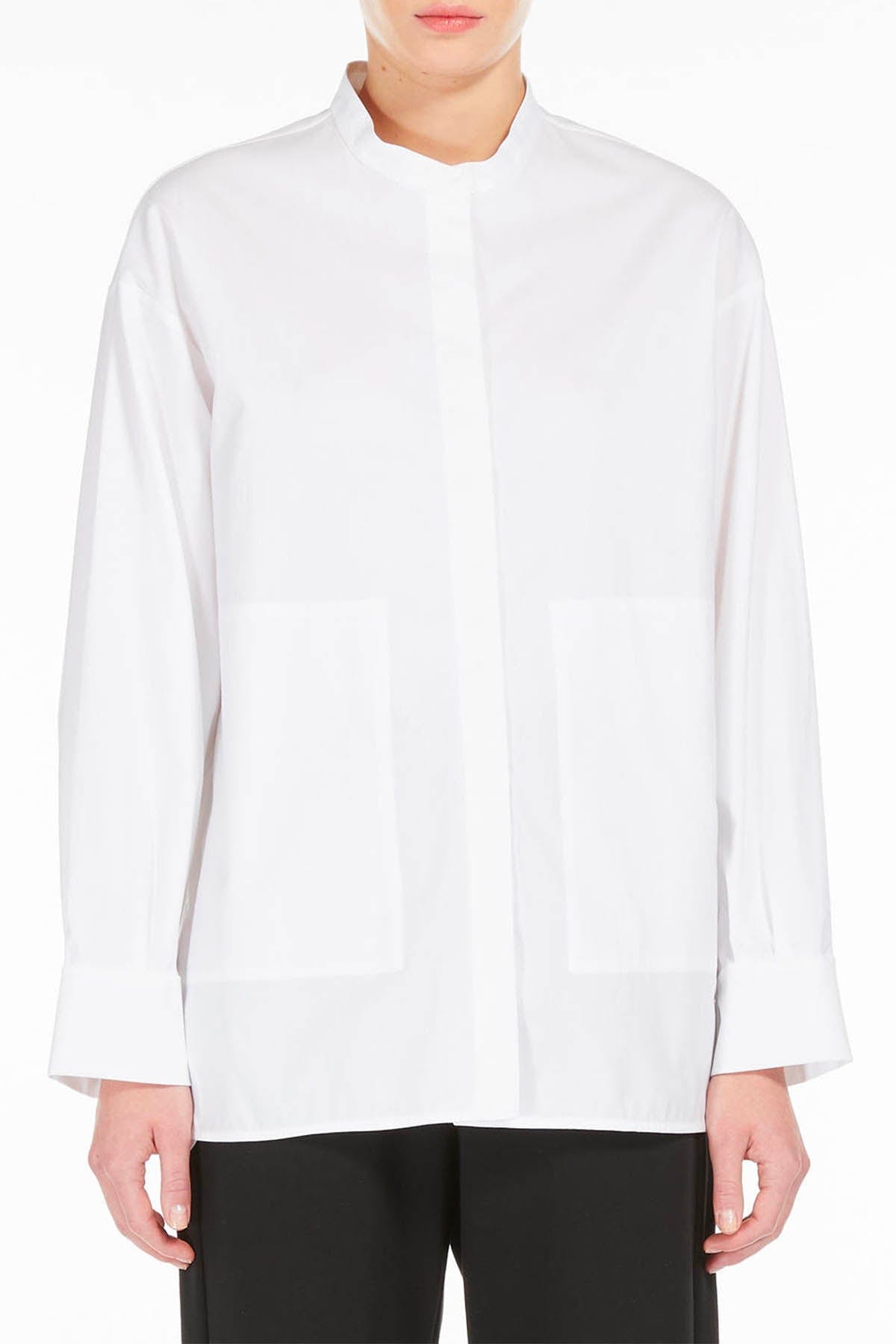 MAXMARA&#39;S BRANDS CASACCA  BIANCO / 34 Blusa in Cotone Donna &#39;S Max Mara Nanda