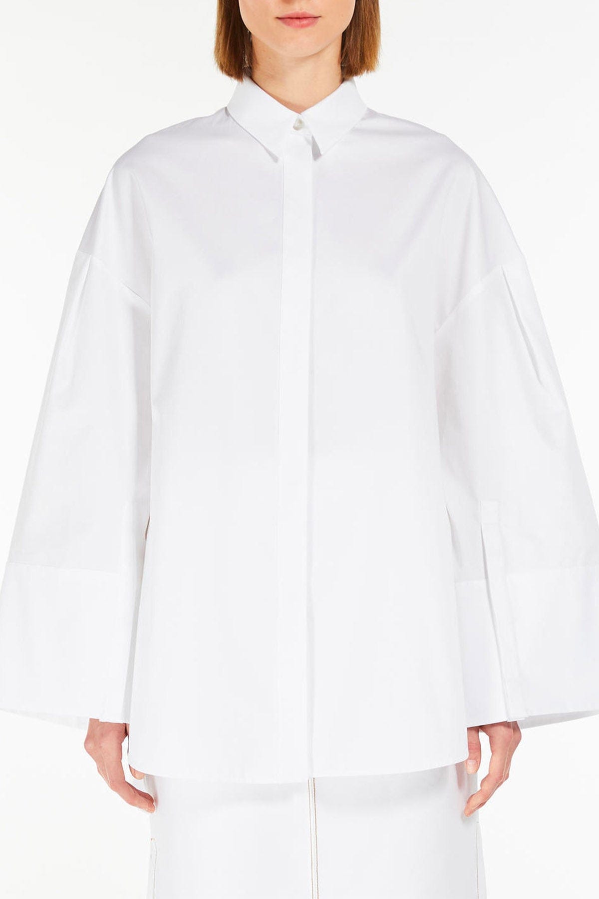 MAXMARA&#39;S BRANDS CASACCA  BIANCO GESSO / 34 Blusa in cotone donna Max Mara MM Sapore