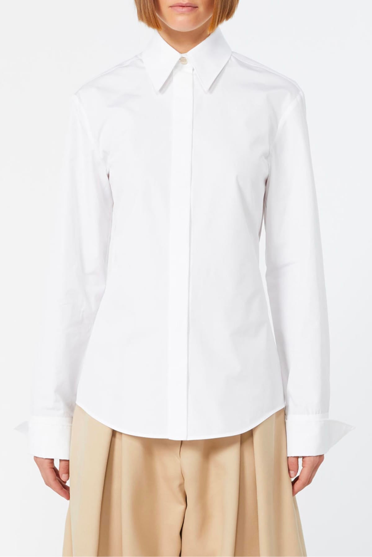 MAXMARA'S BRANDS CASACCA  BIANCO OTTICO / 34 Camicia in cotone donna Sportmax Spxaccordo