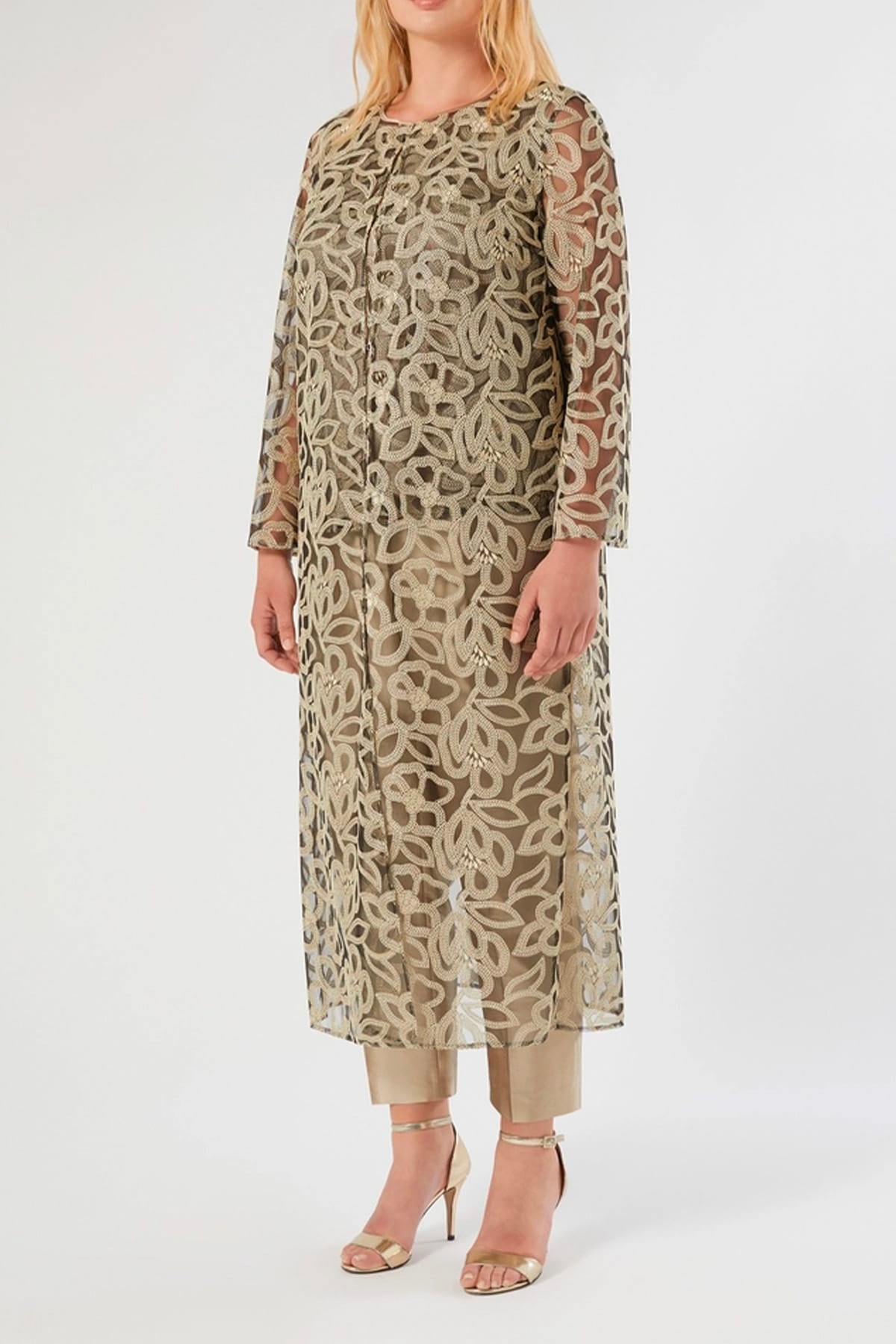 MAXMARA'S BRANDS CASACCA  Blusa in tulle ricamato donna Marina Rinaldi Mrestrenna