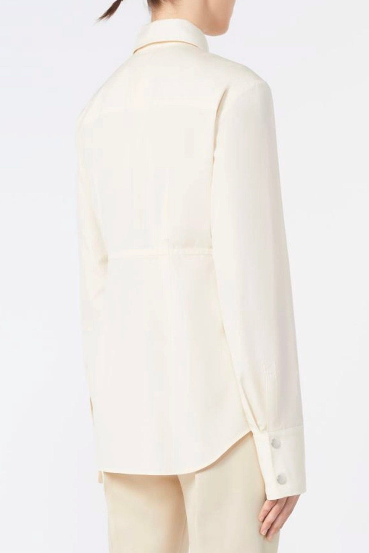 MAXMARA&#39;S BRANDS CASACCA  Camicia in cotone bianca donna Sportmax Azoto