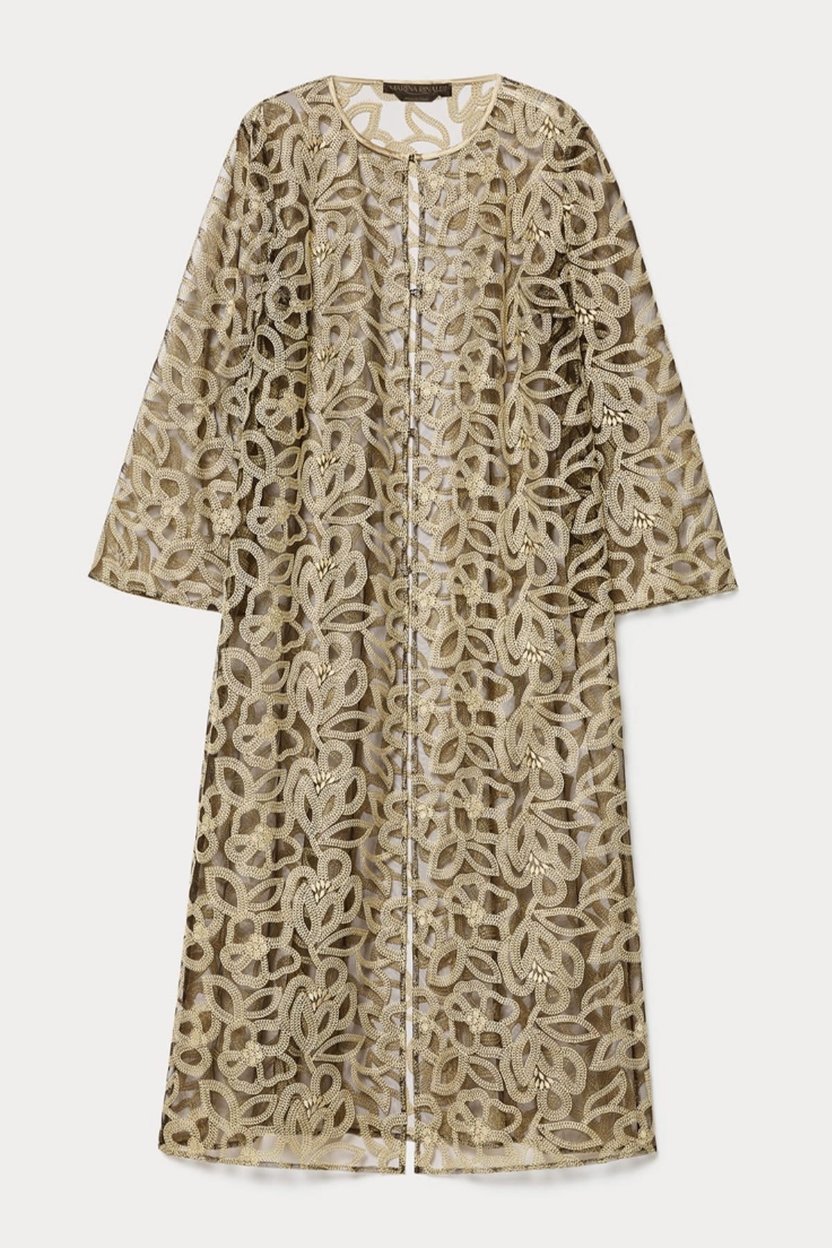 MAXMARA'S BRANDS CASACCA  LIGHT NOISETTE / 11 Blusa in tulle ricamato donna Marina Rinaldi Mrestrenna