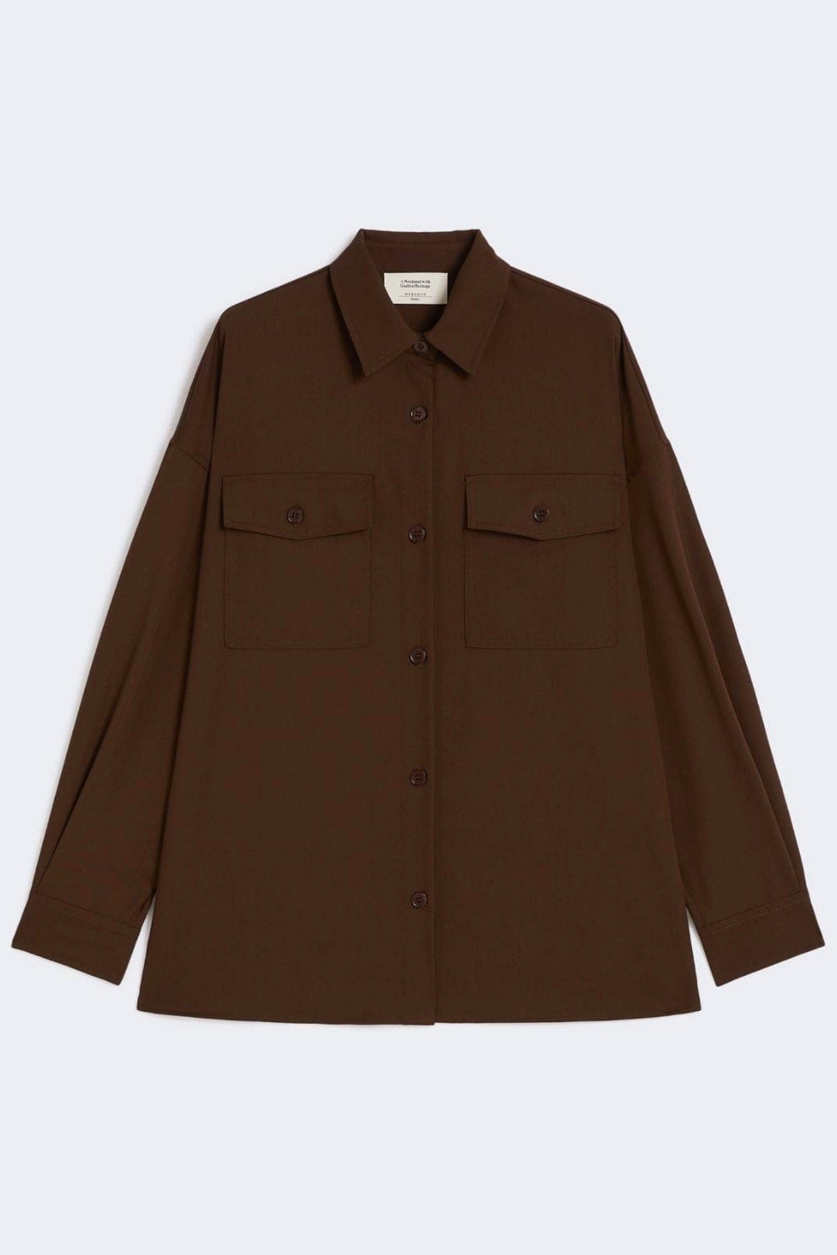 MAXMARA'S BRANDS CASACCA  MARRONE / 34 Camicia marrone donna Max Mara Weekend Firmina