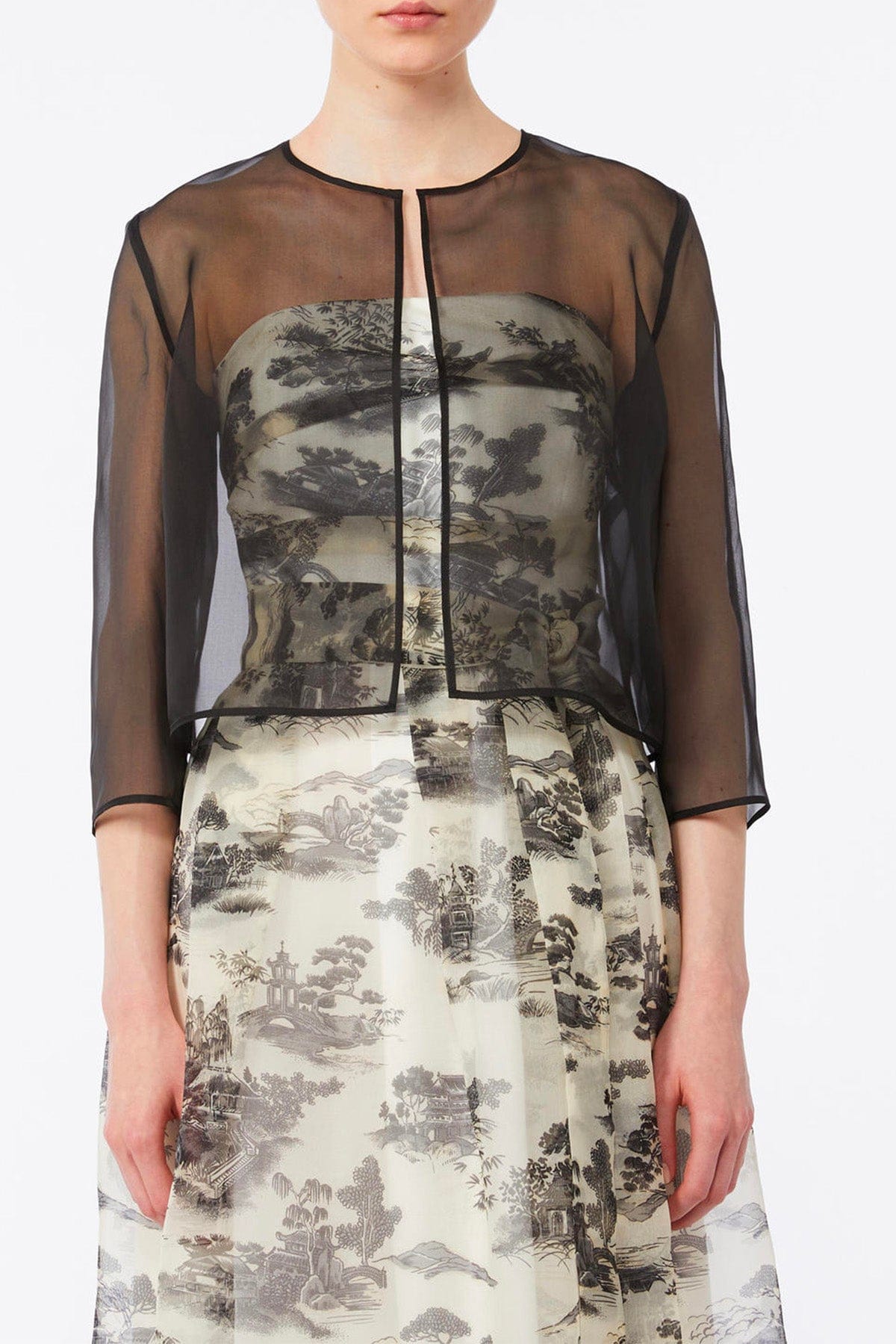 MAXMARA'S BRANDS CASACCA  NERO / 34 Blusa in seta Max Mara Studio Elegante Mseabitata