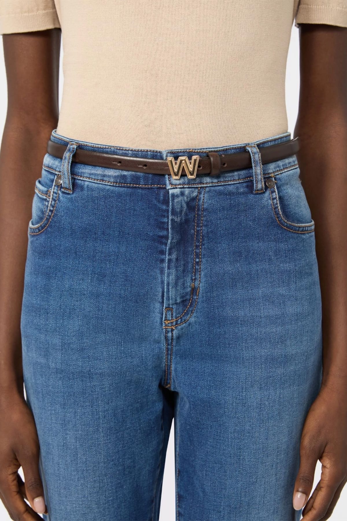 MAXMARA'S BRANDS CINTURA O BRETELLE  Cintura in pelle donna Max Mara Weekend Wkapalude