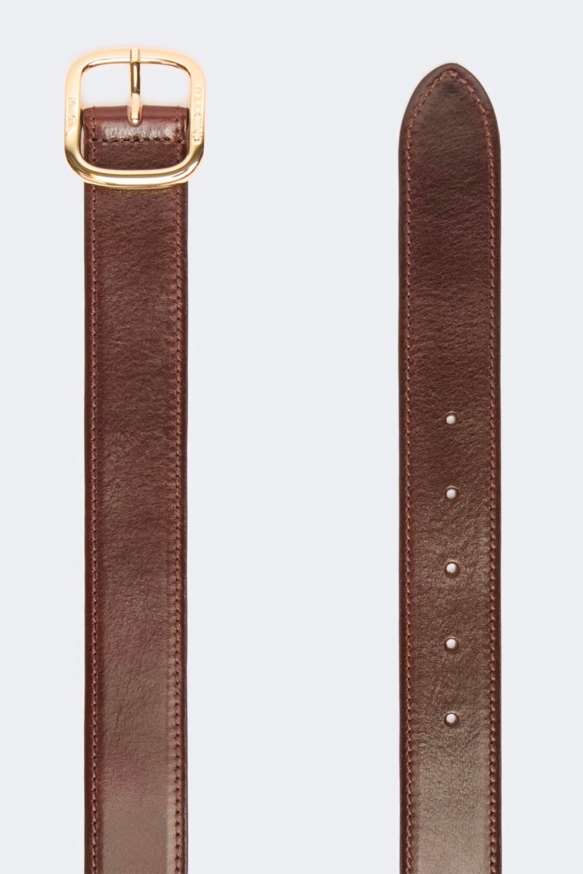MAXMARA'S BRANDS CINTURA O BRETELLE  CIOCCOLATO / XXS Cintura in pelle donna Max Mara Weekend Wkaaereo