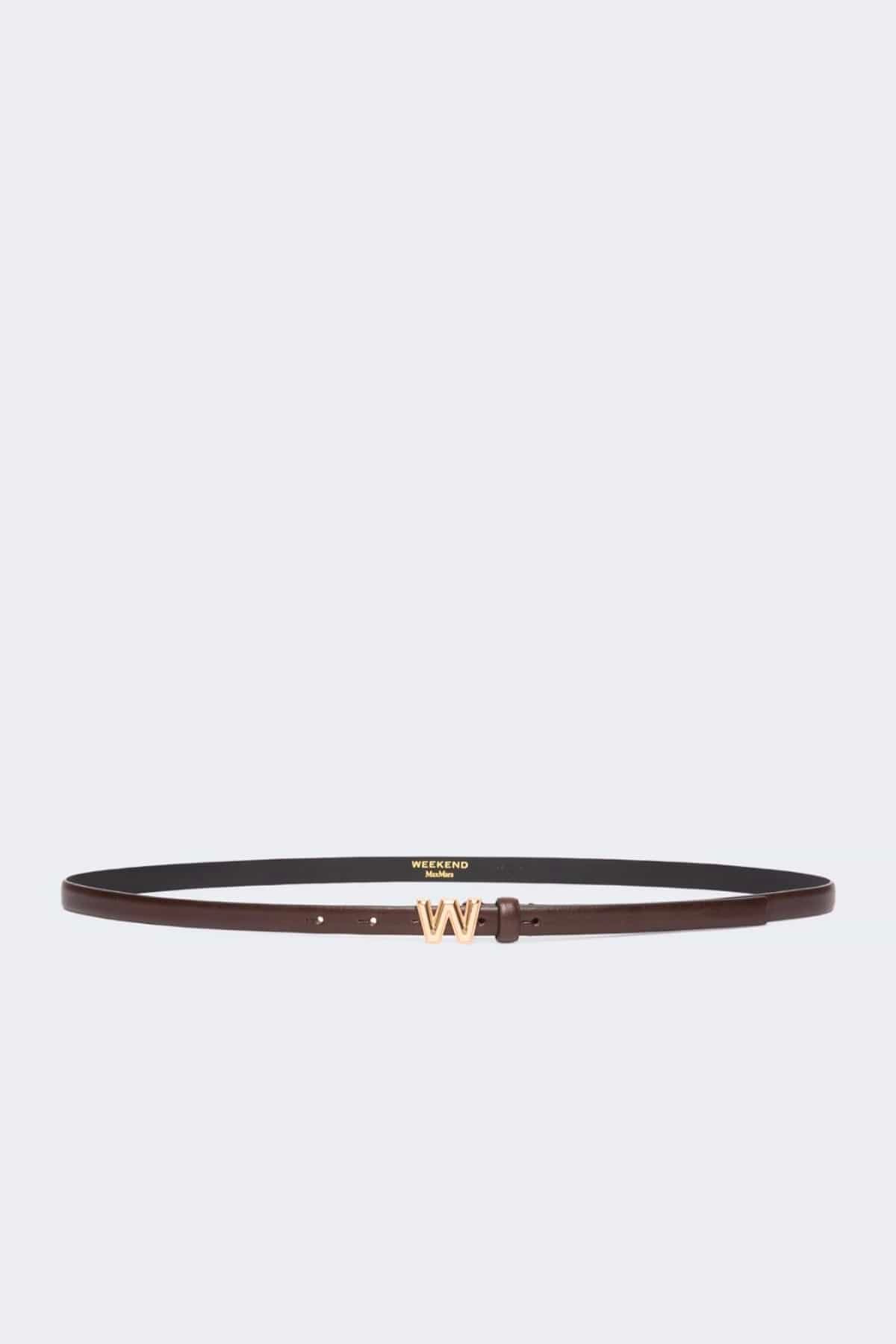 MAXMARA'S BRANDS CINTURA O BRETELLE  CIOCCOLATO / XXS Cintura in pelle donna Max Mara Weekend Wkapalude