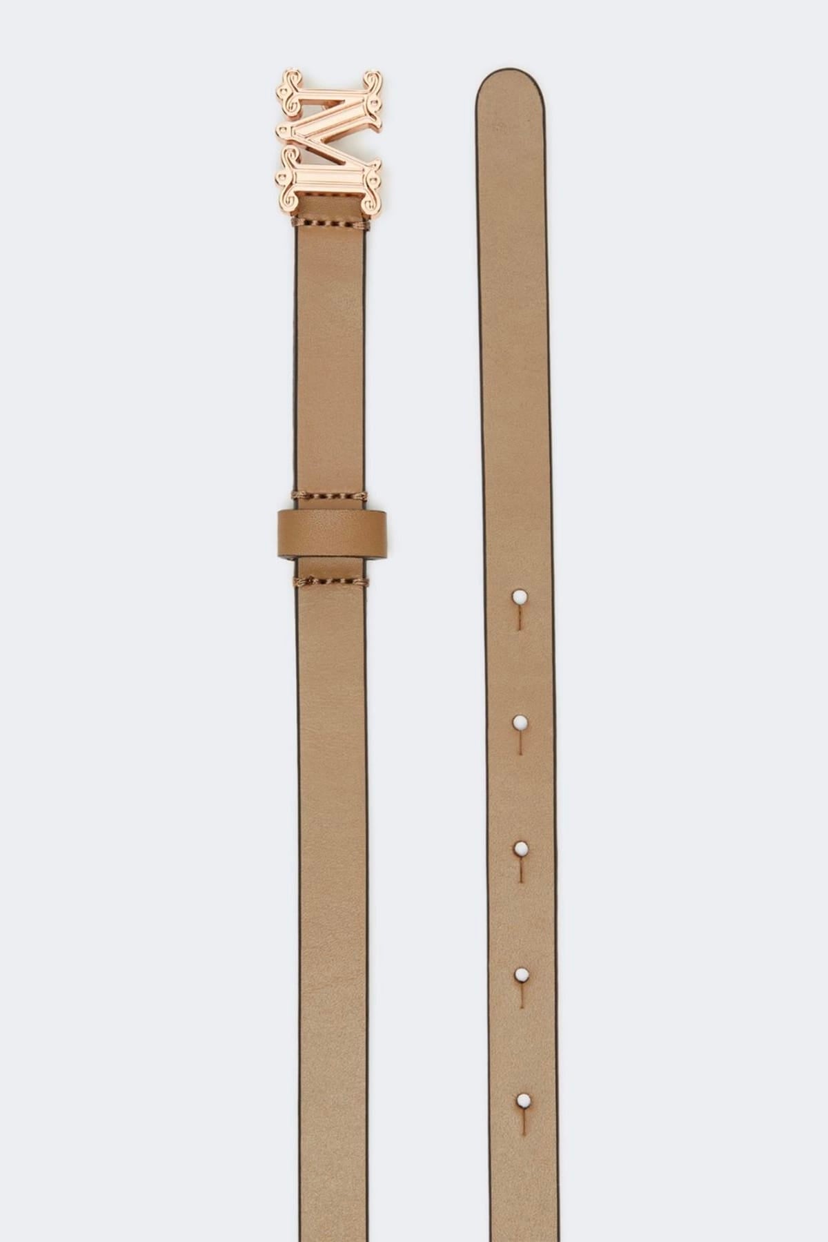 MAXMARA'S BRANDS CINTURA O BRETELLE  CLAY / XXS Cintura in pelle donna Max Mara Mgraziata15