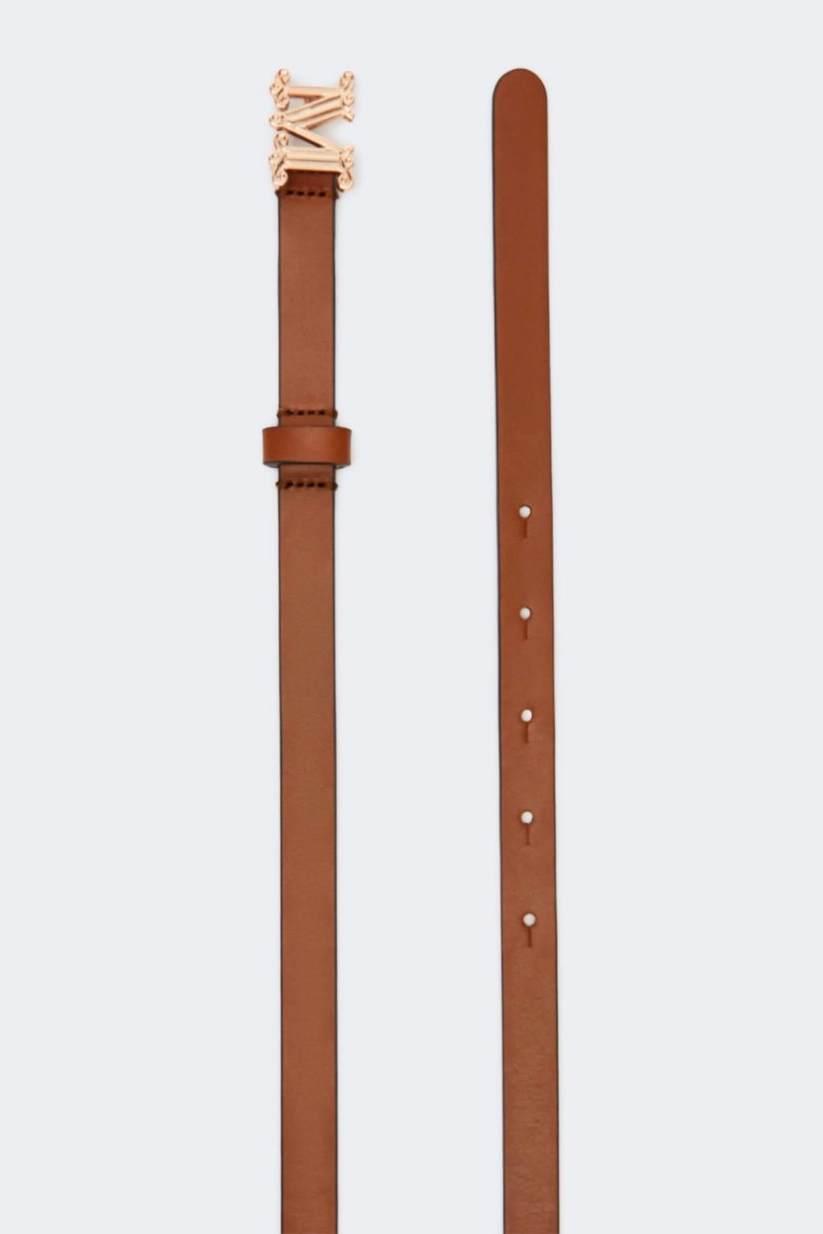 MAXMARA'S BRANDS CINTURA O BRETELLE  MARRONE / XXS Cintura in pelle donna Max Mara Mgraziata15