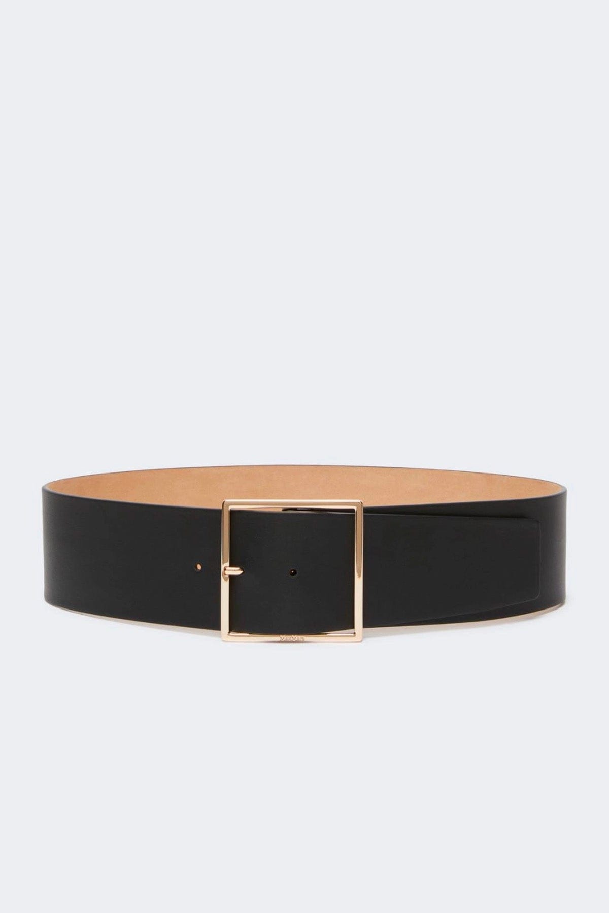 MAXMARA'S BRANDS CINTURA O BRETELLE  NERO / XXS Cintura alta in pelle donna Max Mara Mxaginnico