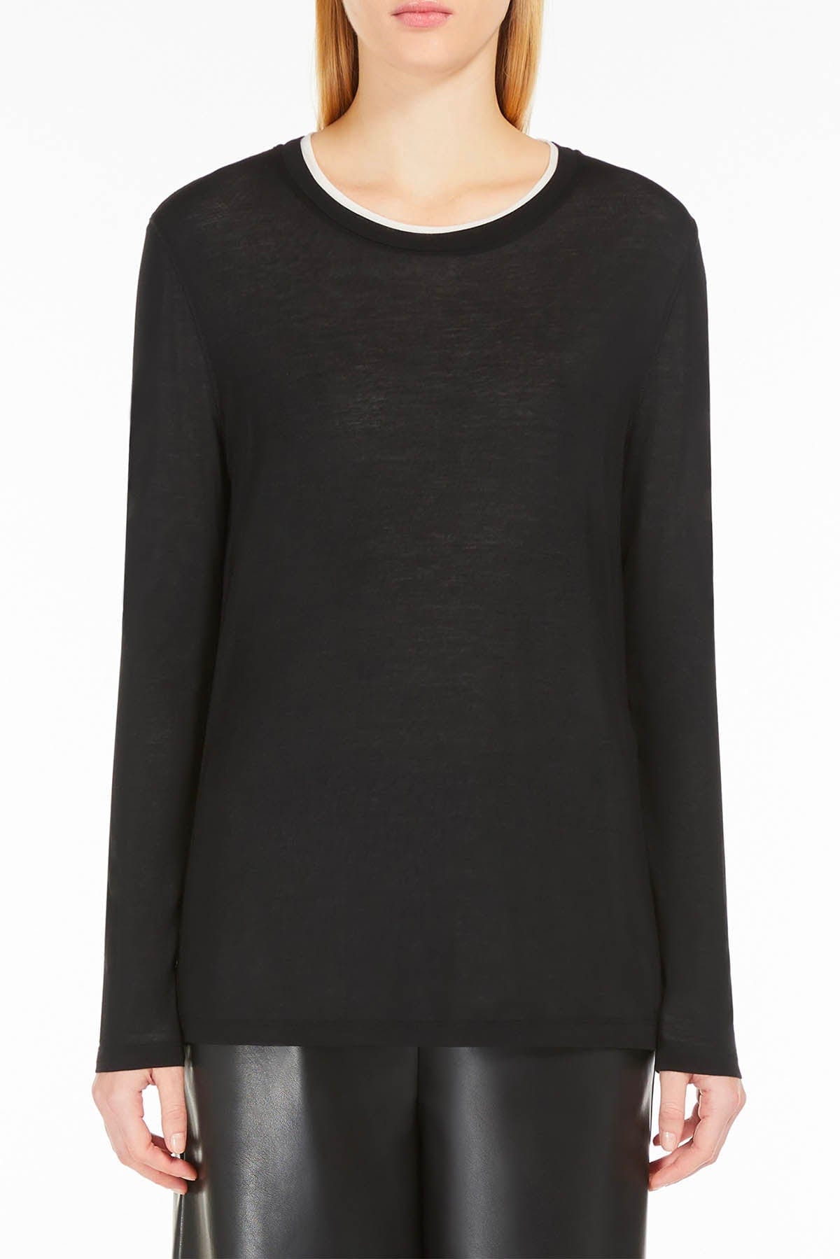 MAXMARA'S BRANDS COORDINATO IN JERSY NERO / XXS Maglia Donna Nera 'S Max Mara Lupino