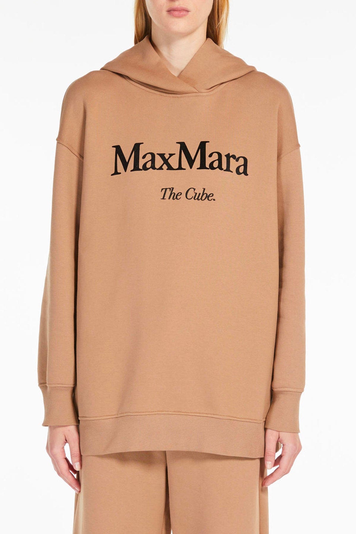 MAXMARA&#39;S BRANDS FELPA  CAMMELLO / XXS Felpa donna garzata &#39;S Max Mara Felpa