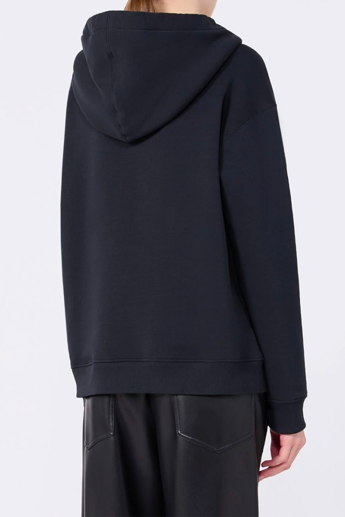 MAXMARA'S BRANDS FELPA  felpa blu donna con cappuccio 'S Max Mara Smmaurora