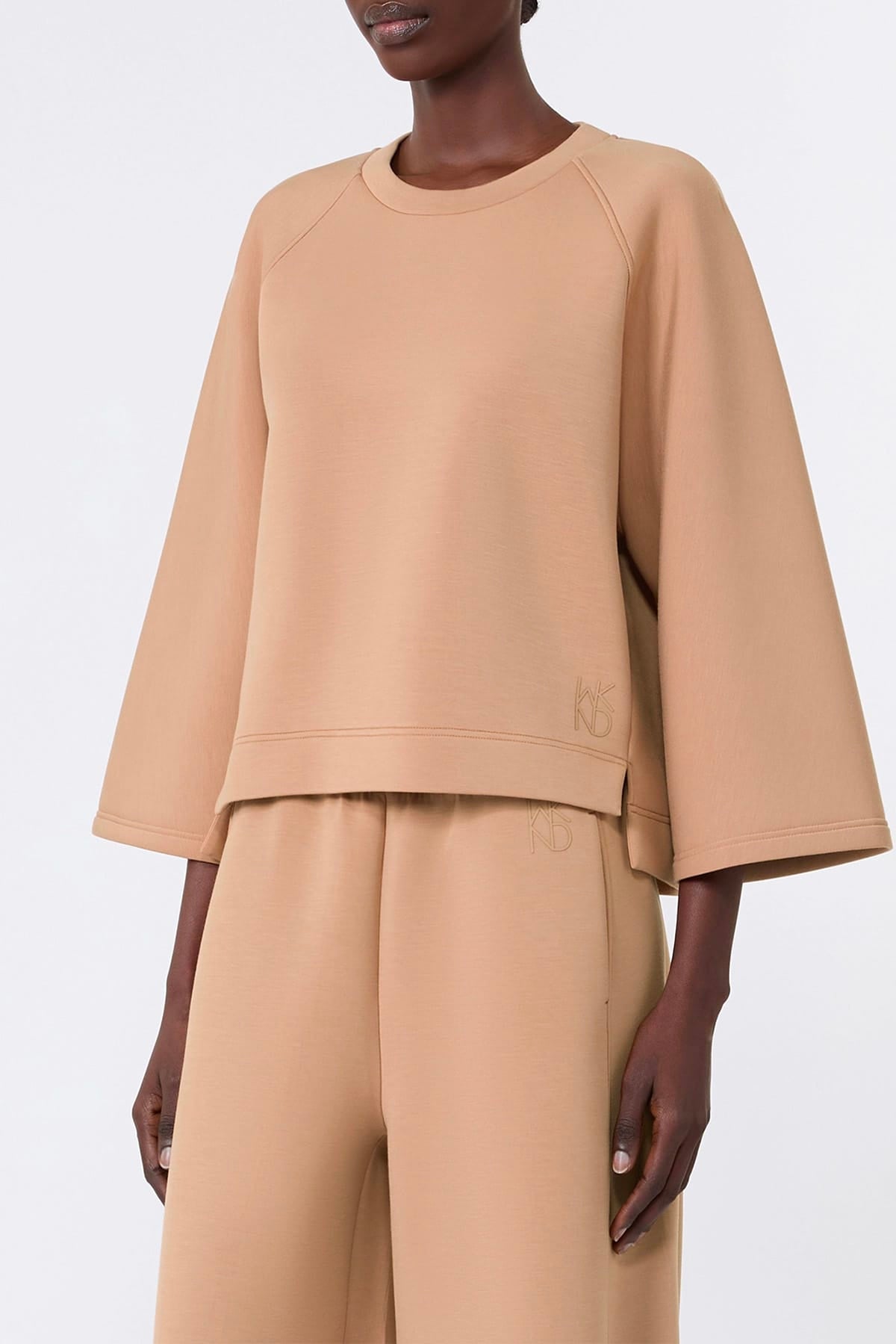 MAXMARA'S BRANDS FELPA  CUOIO / XXS Felpa in scuba donna Max Mara Weekend Wkdvasto