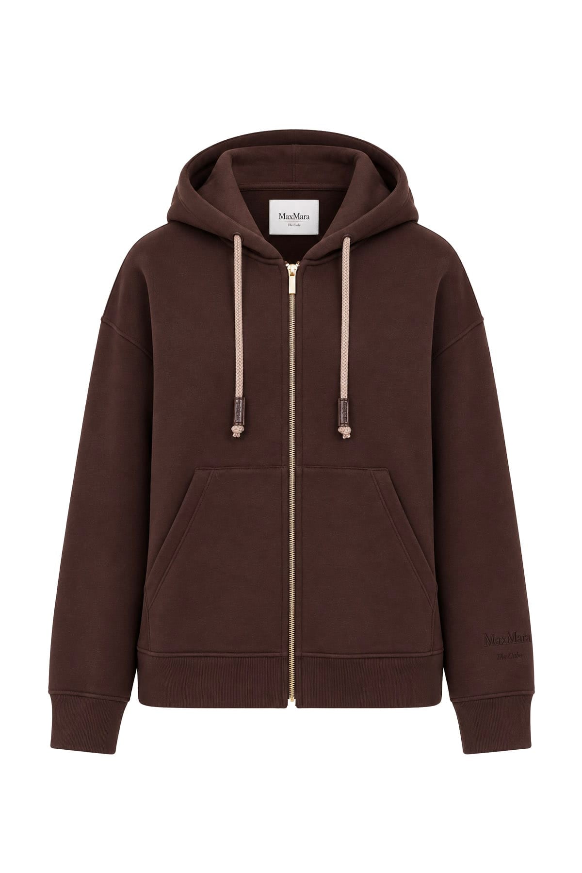 MAXMARA'S BRANDS FELPA  MARRONE / XXS Felpa garzata donna 'S Max Mara Smmgentile