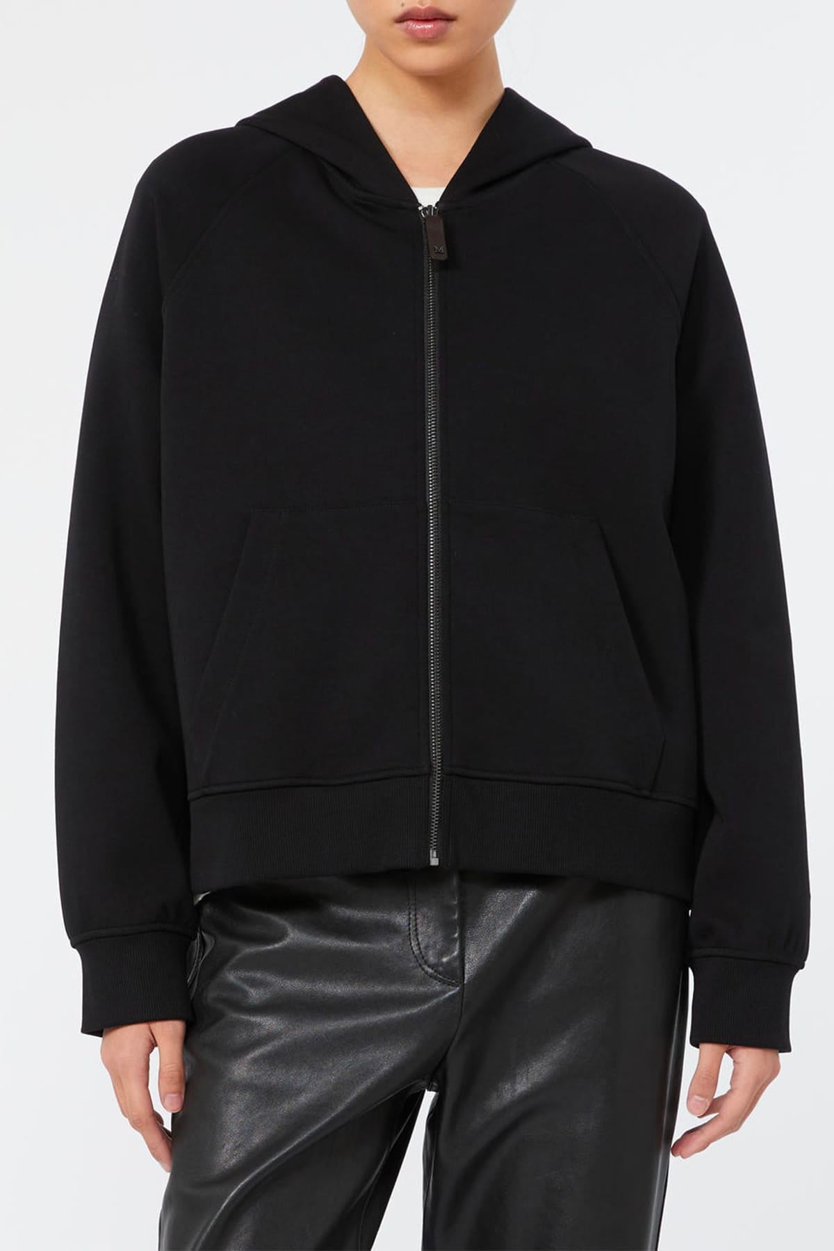 MAXMARA'S BRANDS FELPA  NERO / XXS Felpa tuta con zip 'S Max Mara Smmmarea