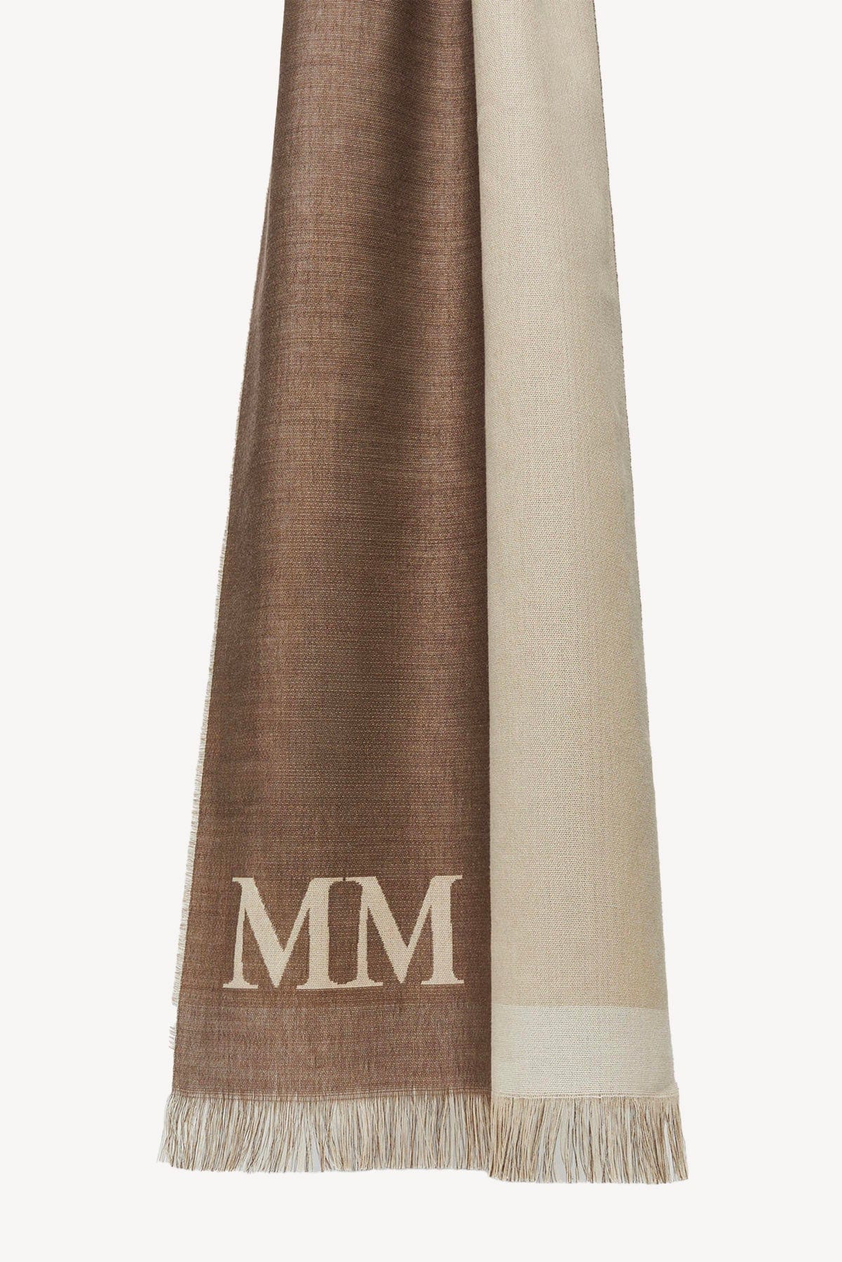 MAXMARA&#39;S BRANDS FOULARD-SCIARPA-NASTRO  BIANCO / SABBIA / UNICA Stola Max Mara MM Corona