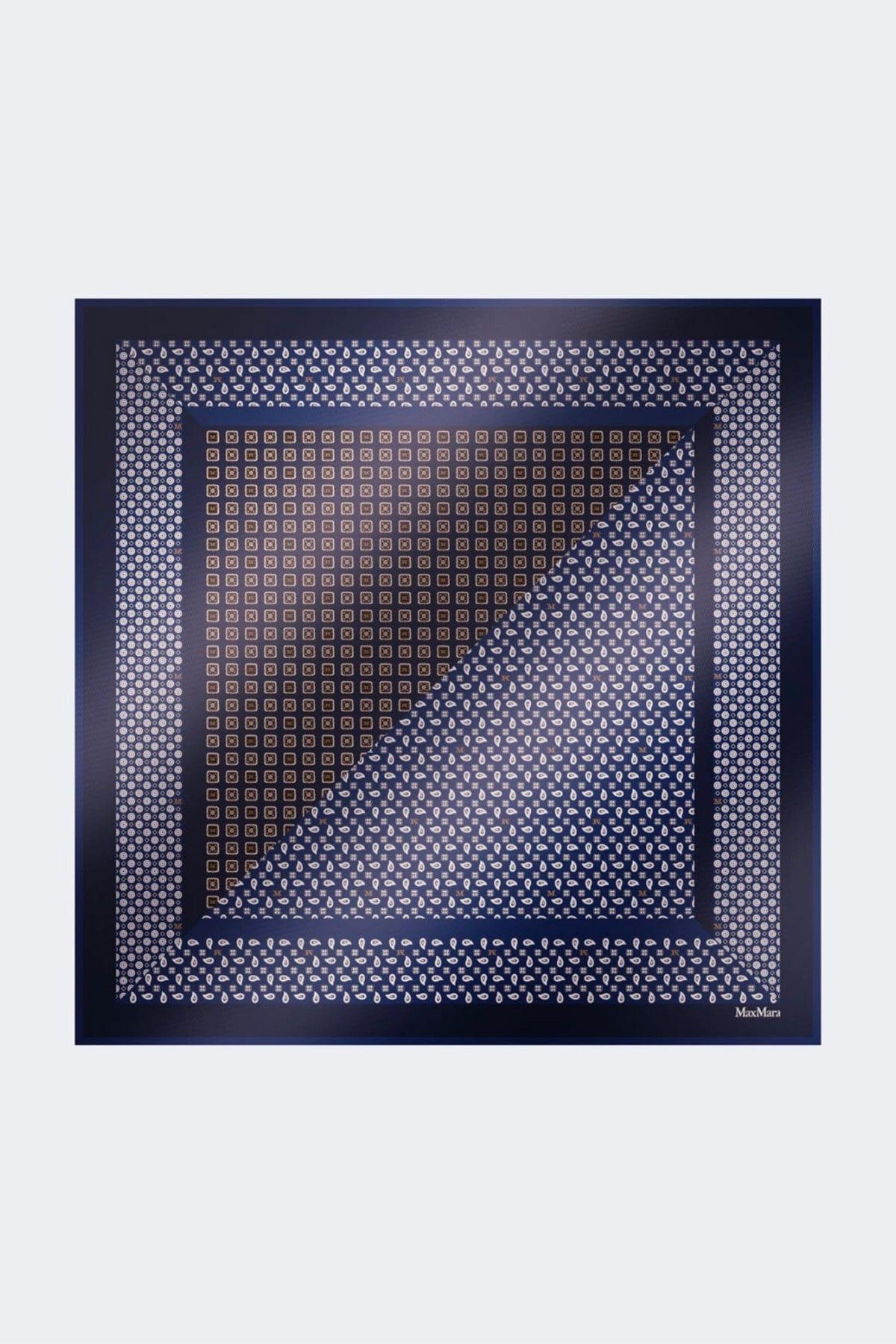 MAXMARA'S BRANDS FOULARD-SCIARPA-NASTRO  BLU / UNICA Foulard in seta dona Max Mara Mxacarre90w