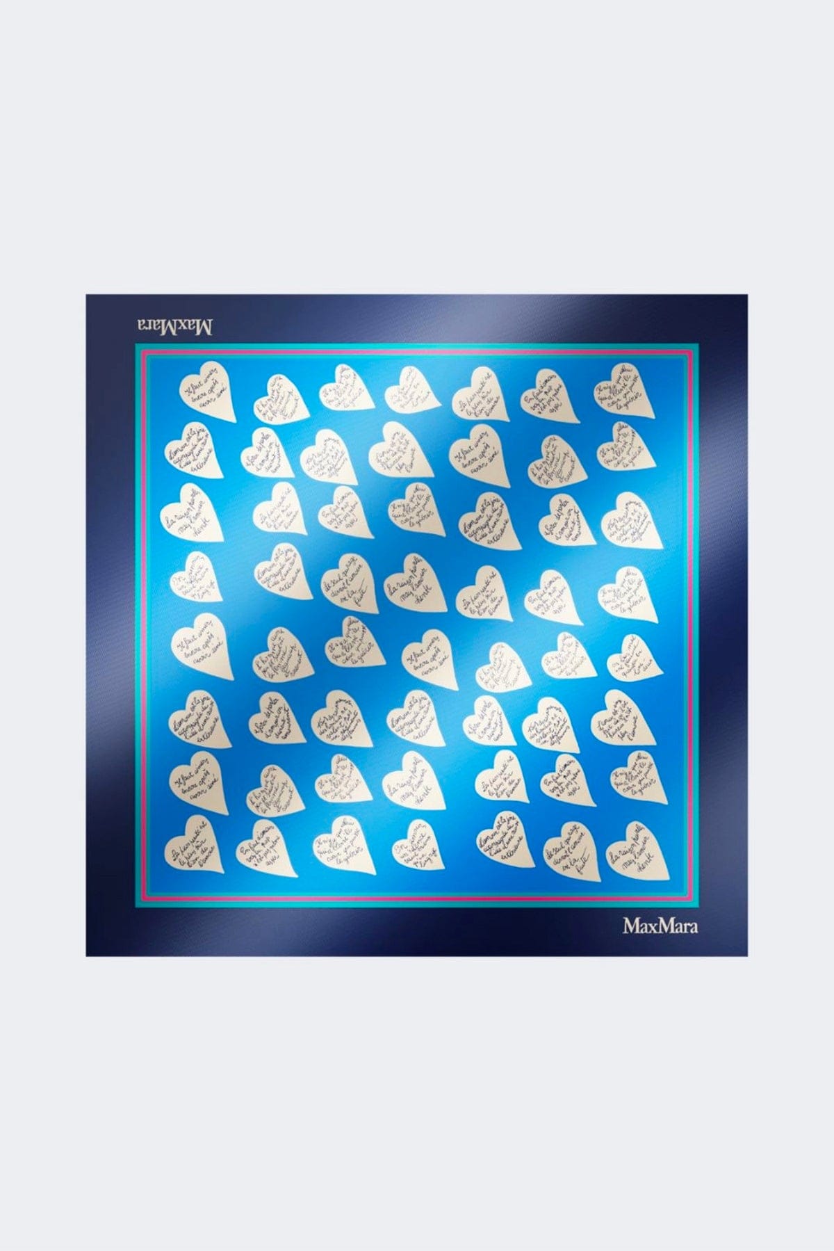 MAXMARA'S BRANDS FOULARD-SCIARPA-NASTRO  BLU / UNICA Foulard in seta donna Max Mara Mxavallo